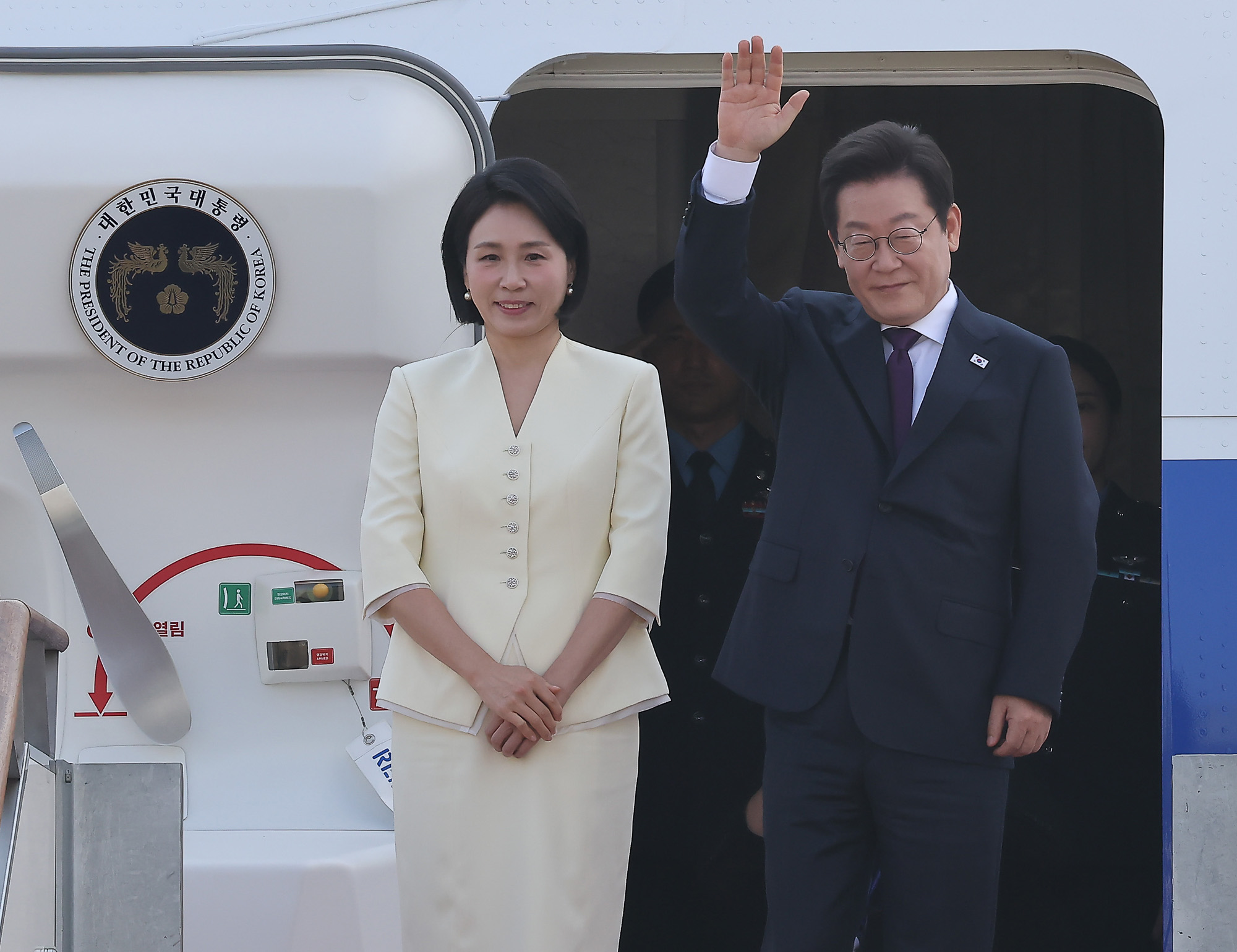 이재명;대통령;김혜경;정상회담;서울공항;일;본 미국;방일;방미