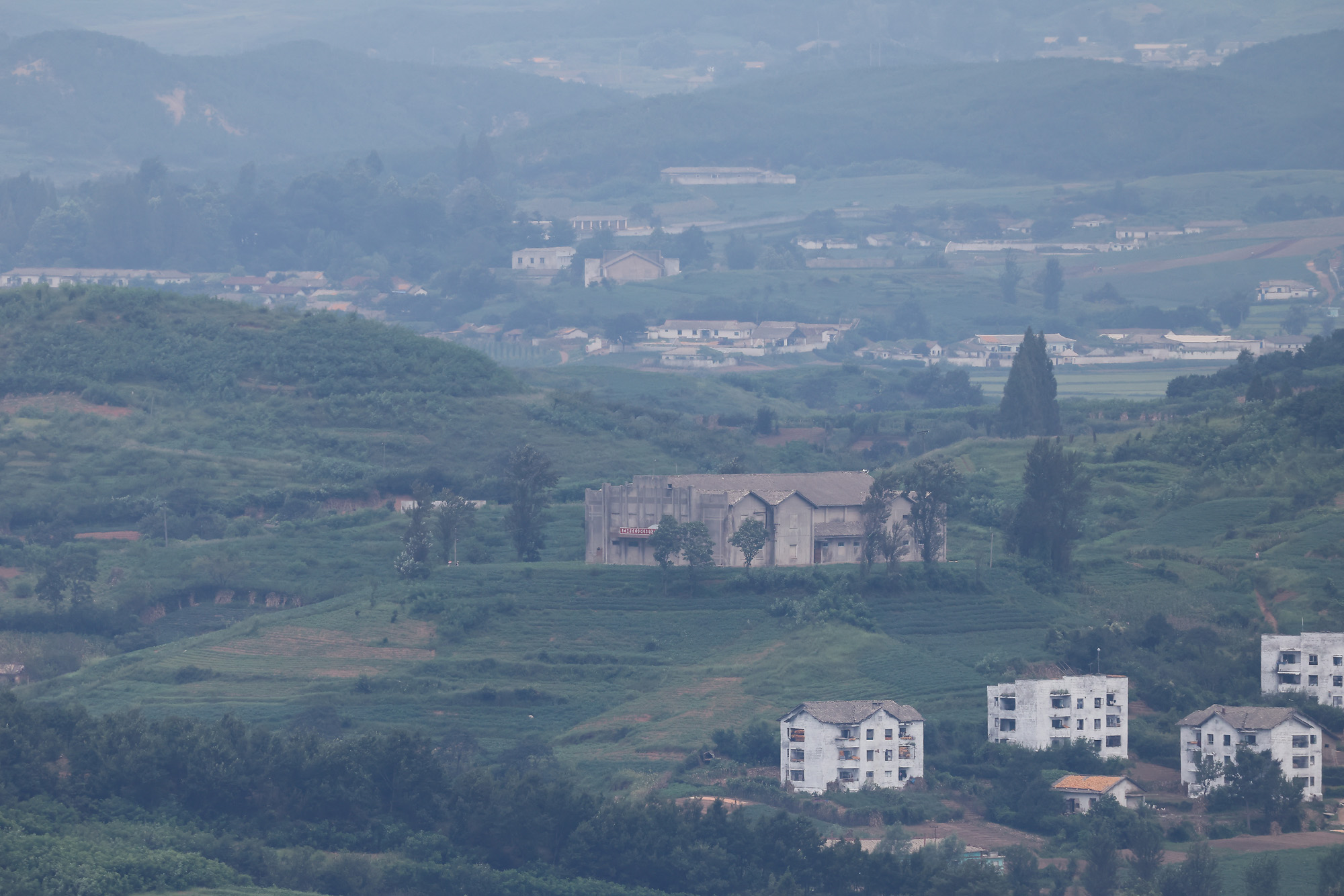 애기봉 평화생태공원 전망대 북한 개풍군 황해