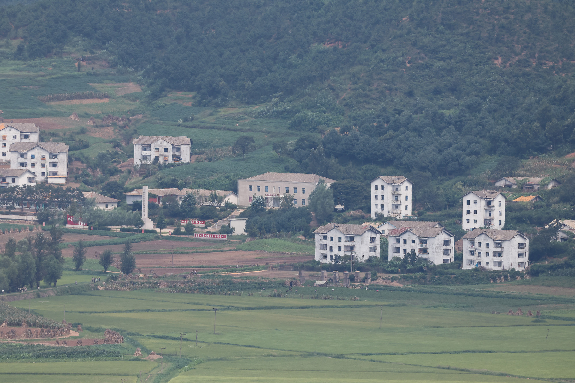 애기봉 평화생태공원 전망대 북한 개풍군 황해