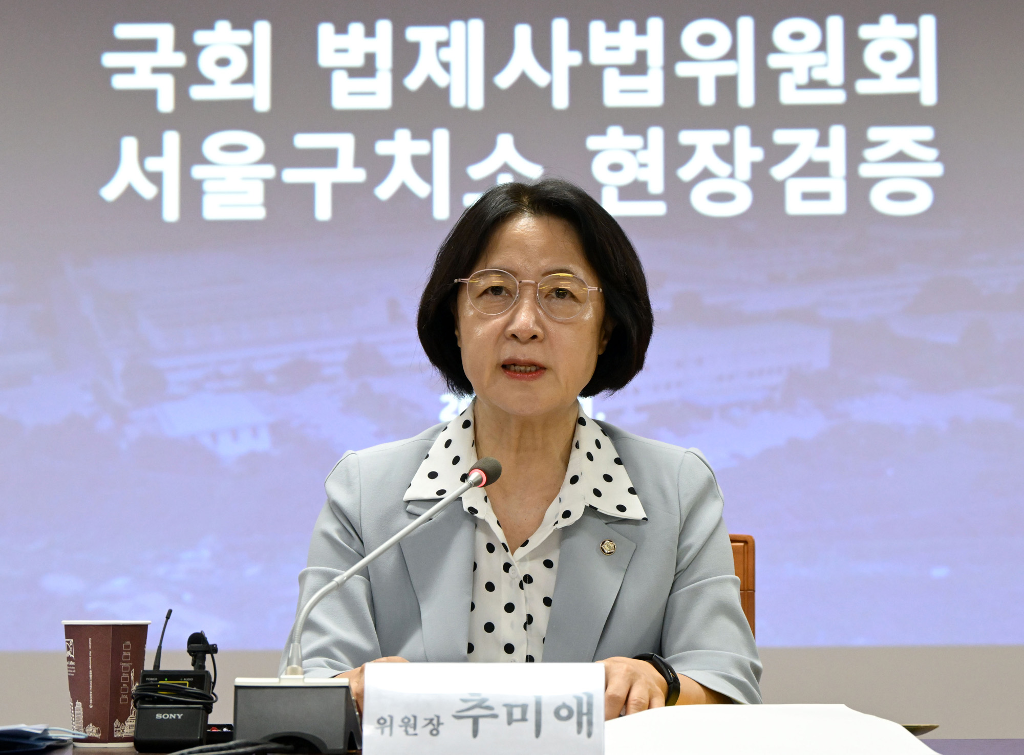 정치;국회;국회법제사법위원회;국회법사위;서울구치소;윤석열전대통령;윤석열특혜수사방해정황현장검증;윤석열CCTV영상기록열람