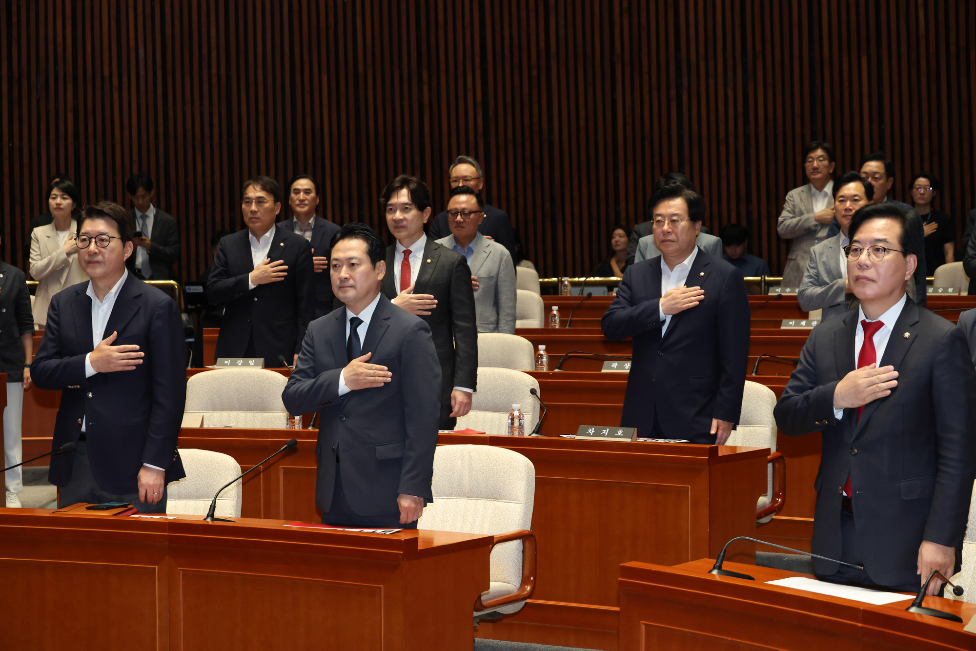 정치;국회;국민의힘 의원총회;국민의힘압수수색규탄대회;장동혁