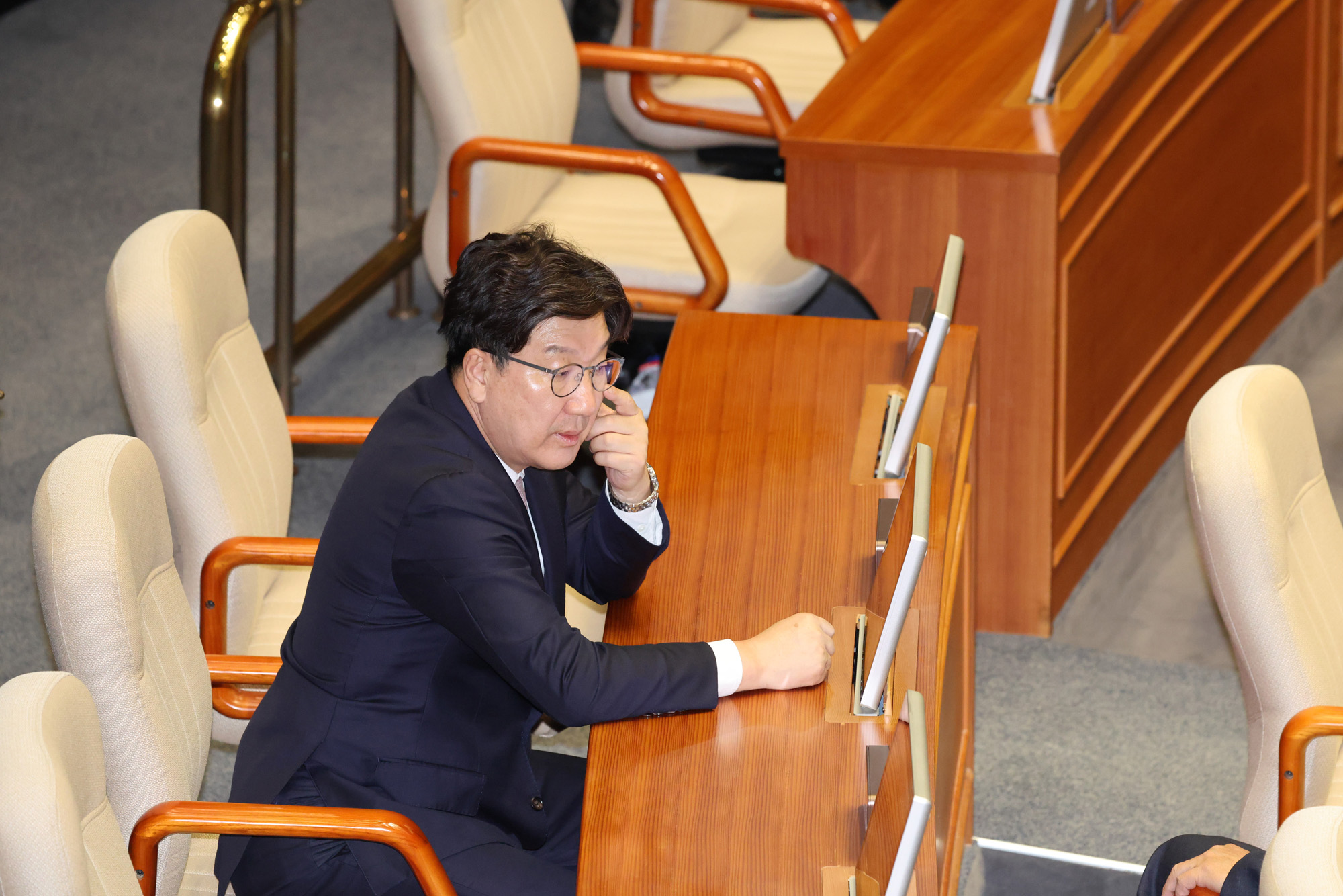 정치;국회;본회의;권성동체포동의안;의사보고