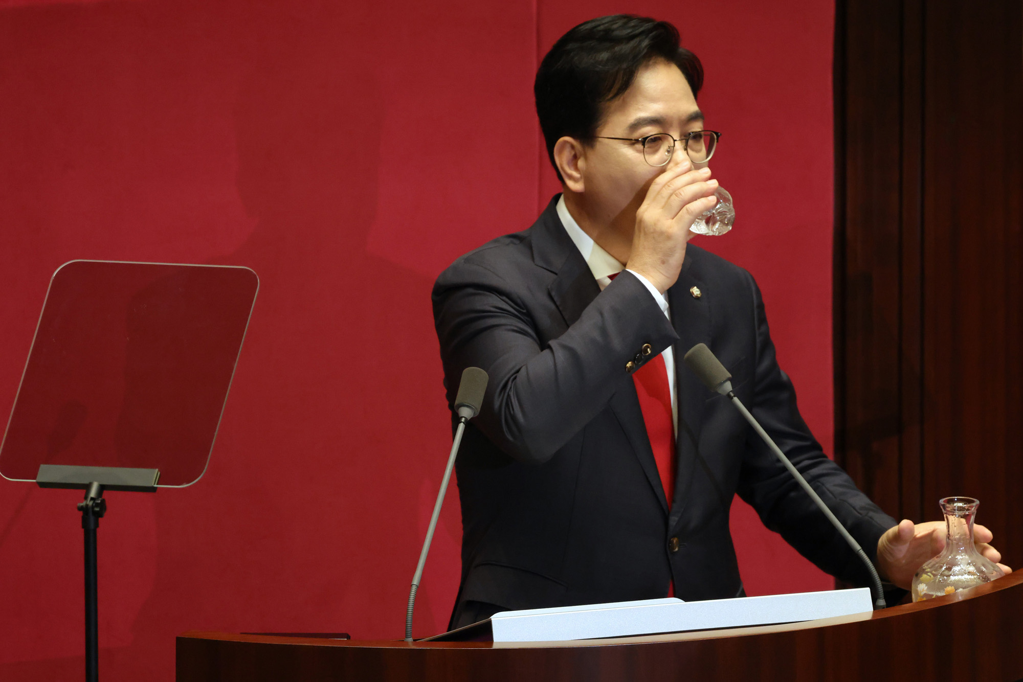 정치;국회;교섭단체대표연설;본회의;송언석