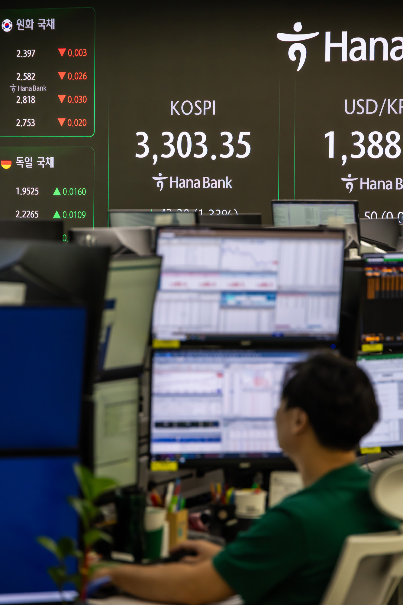 경제;주식;주가;코스피;국장;하나은행딜링룸;코스피스케치;코스피3300선돌파