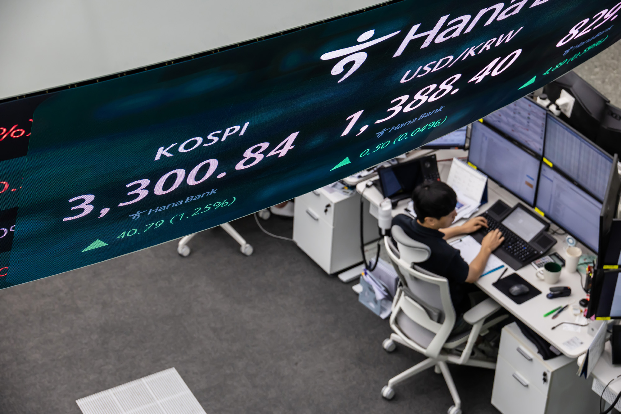 경제;주식;주가;코스피;국장;하나은행딜링룸;코스피스케치;코스피3300선돌파