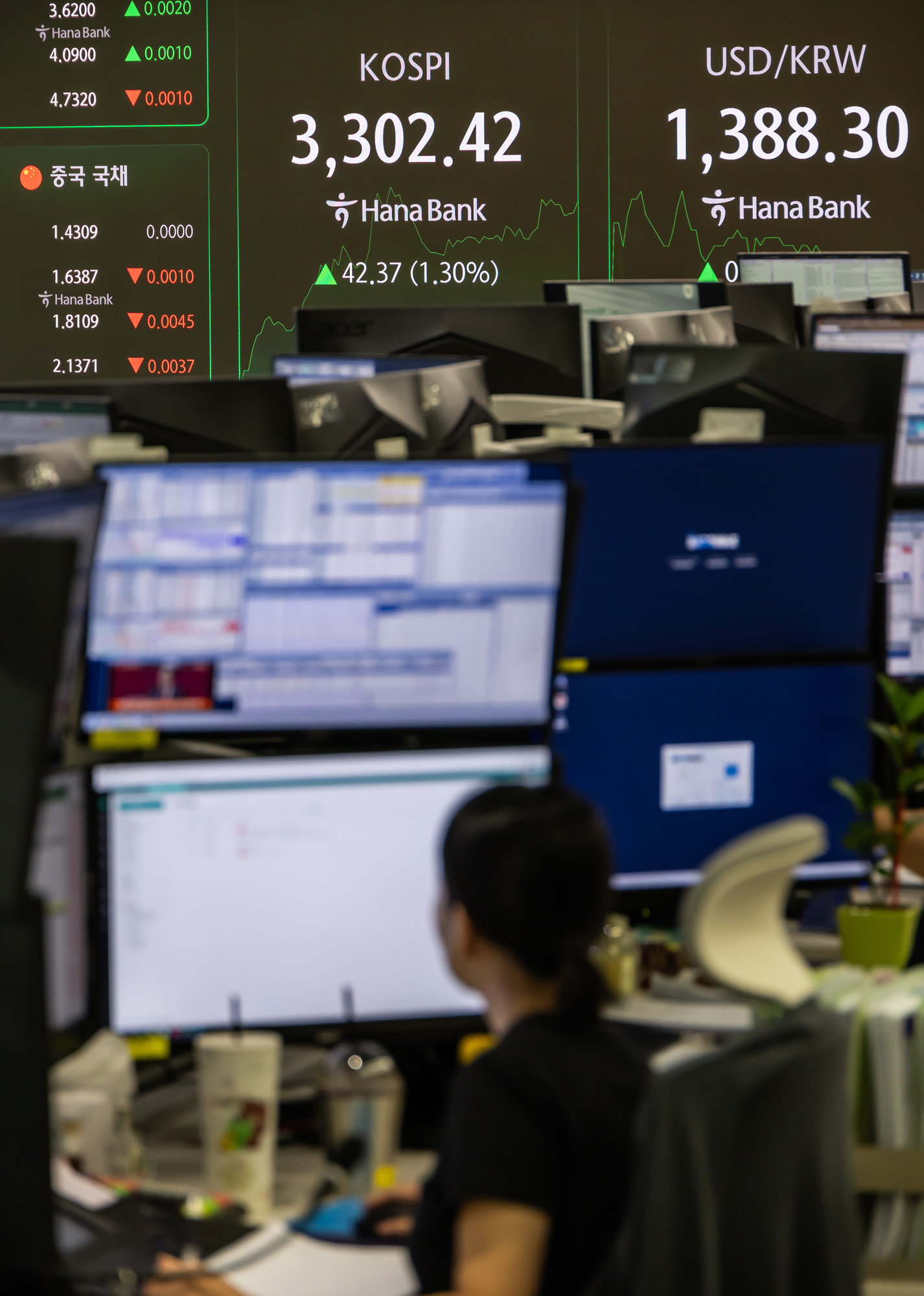 경제;주식;주가;코스피;국장;하나은행딜링룸;코스피스케치;코스피3300선돌파