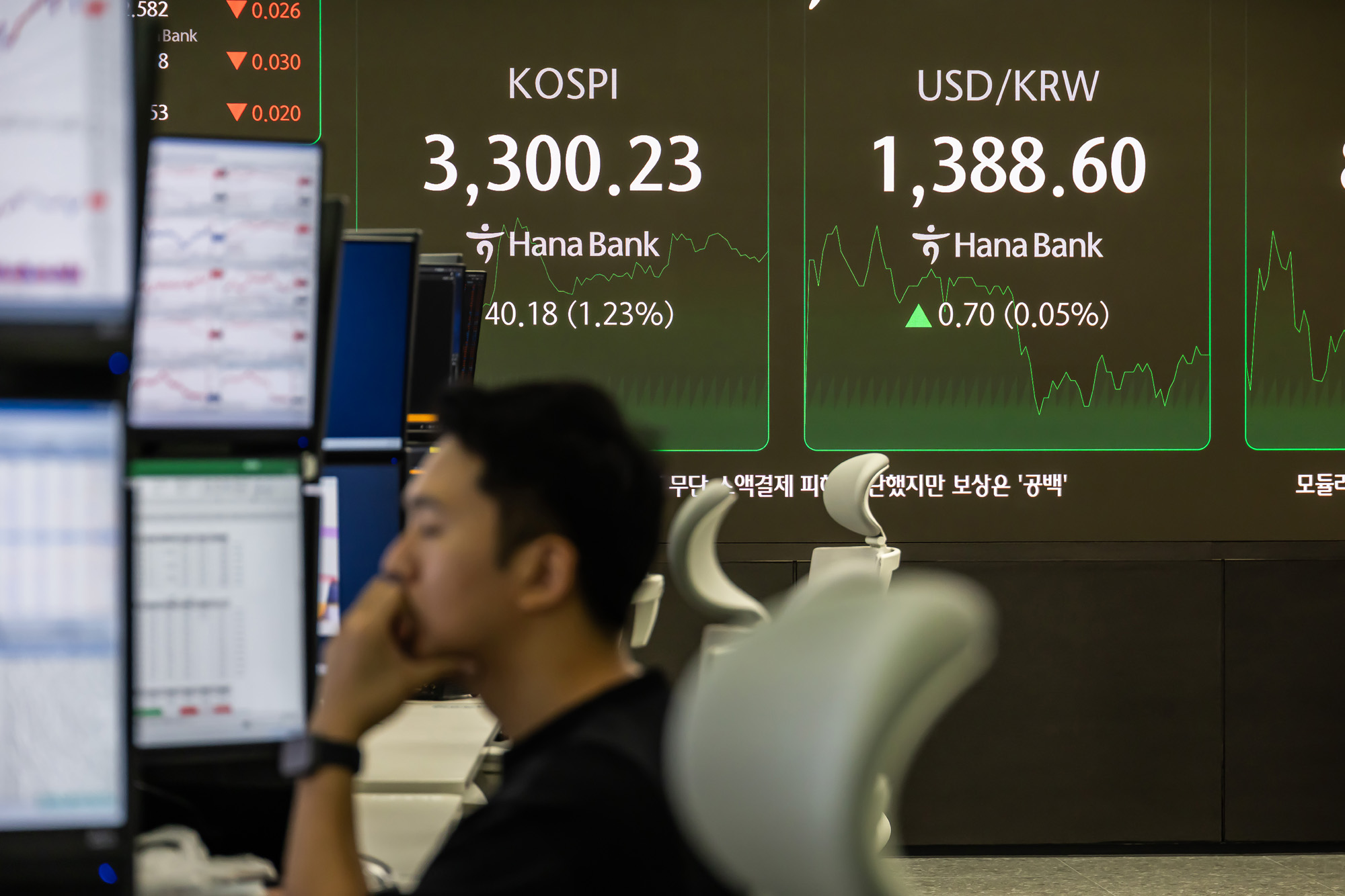 경제;주식;주가;코스피;국장;하나은행딜링룸;코스피스케치;코스피3300선돌파