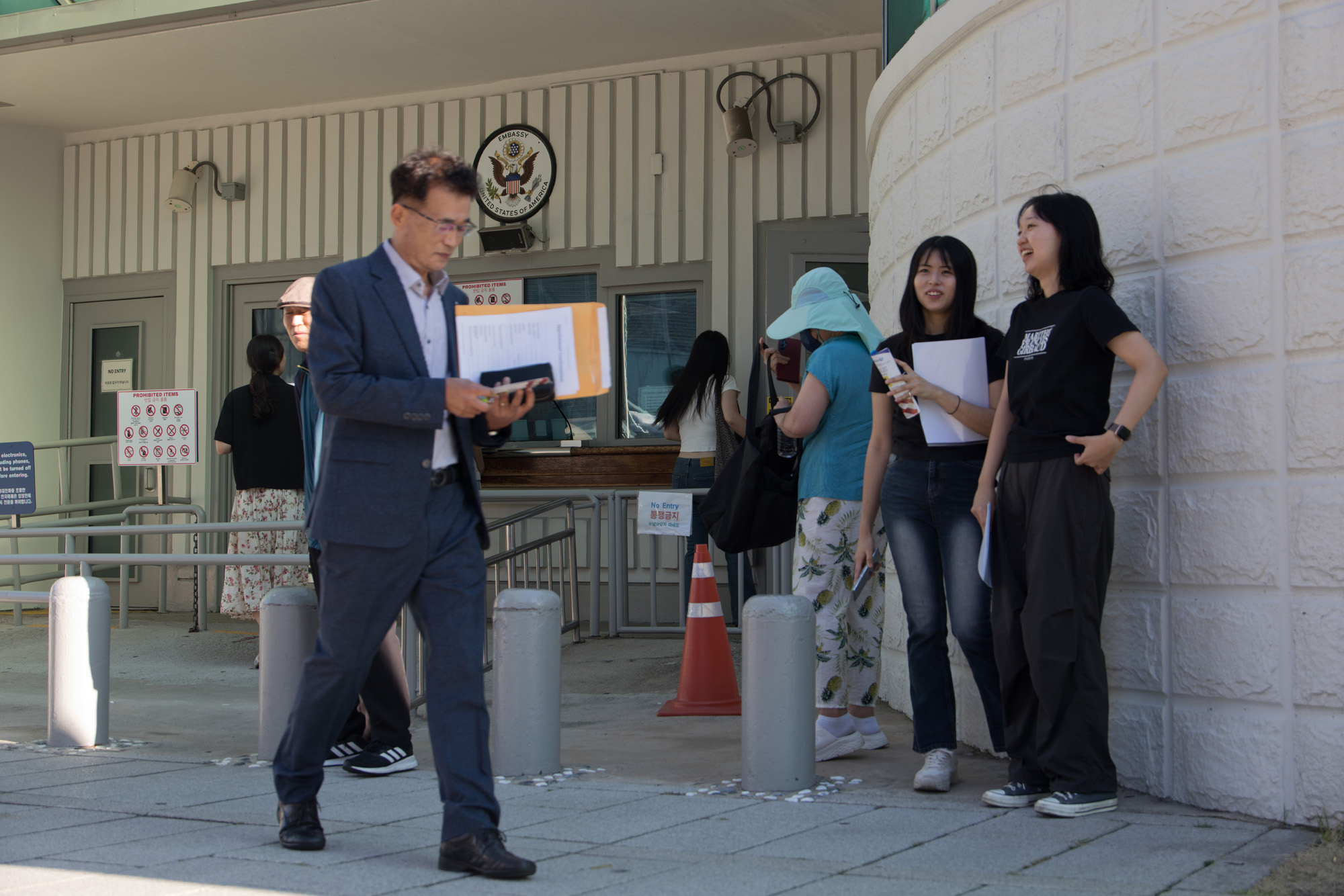 사회;미대사관;비자;인터뷰;면접