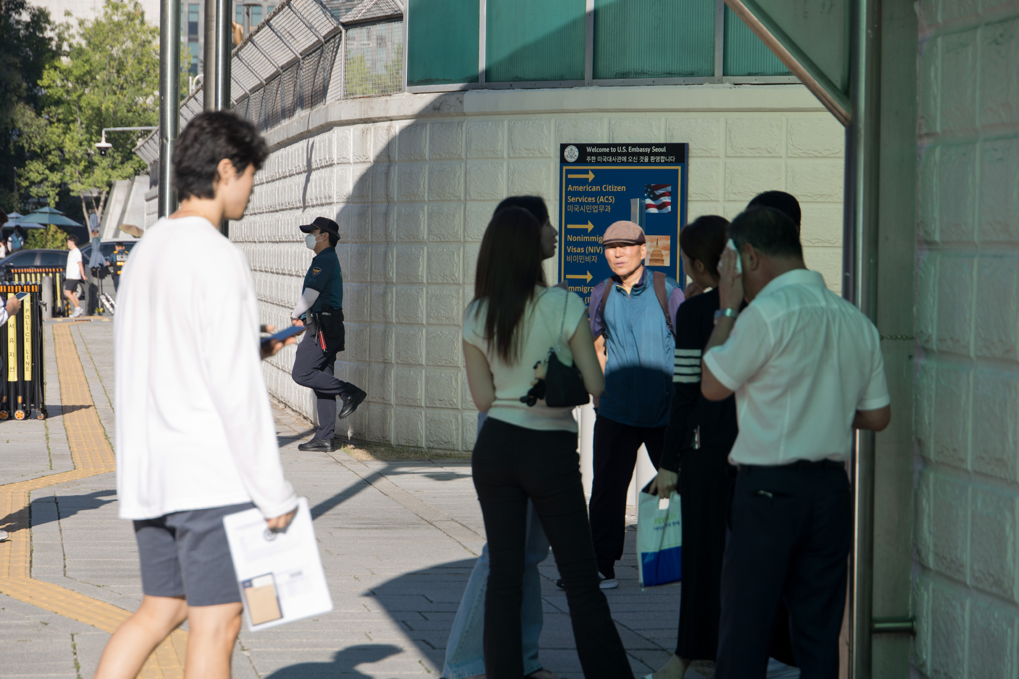 사회;미대사관;비자;인터뷰;면접