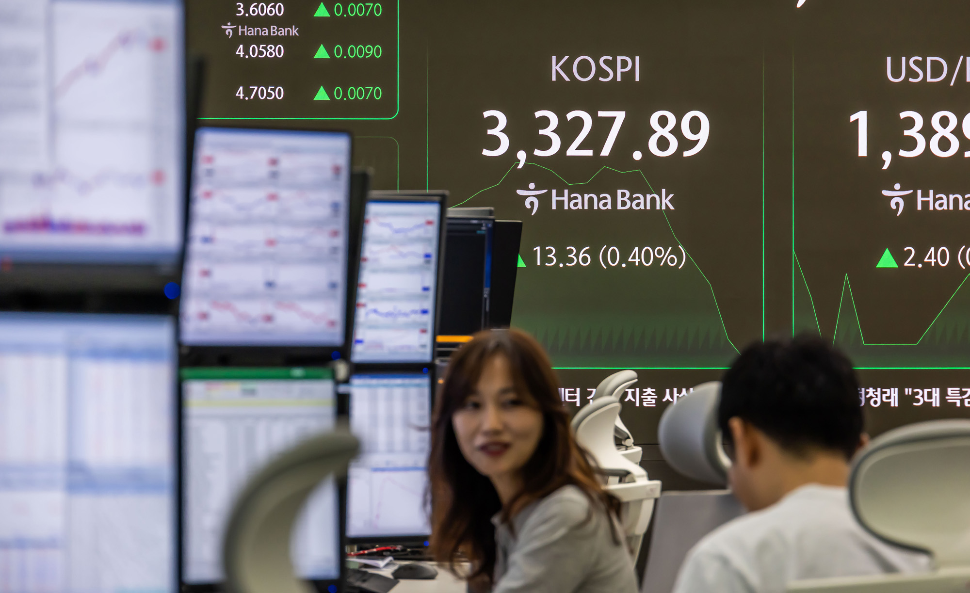 경제;주식;주가;코스피;국장;하나은행딜링룸;코스피스케치;코스피3300선돌파;코스피최고치경신
