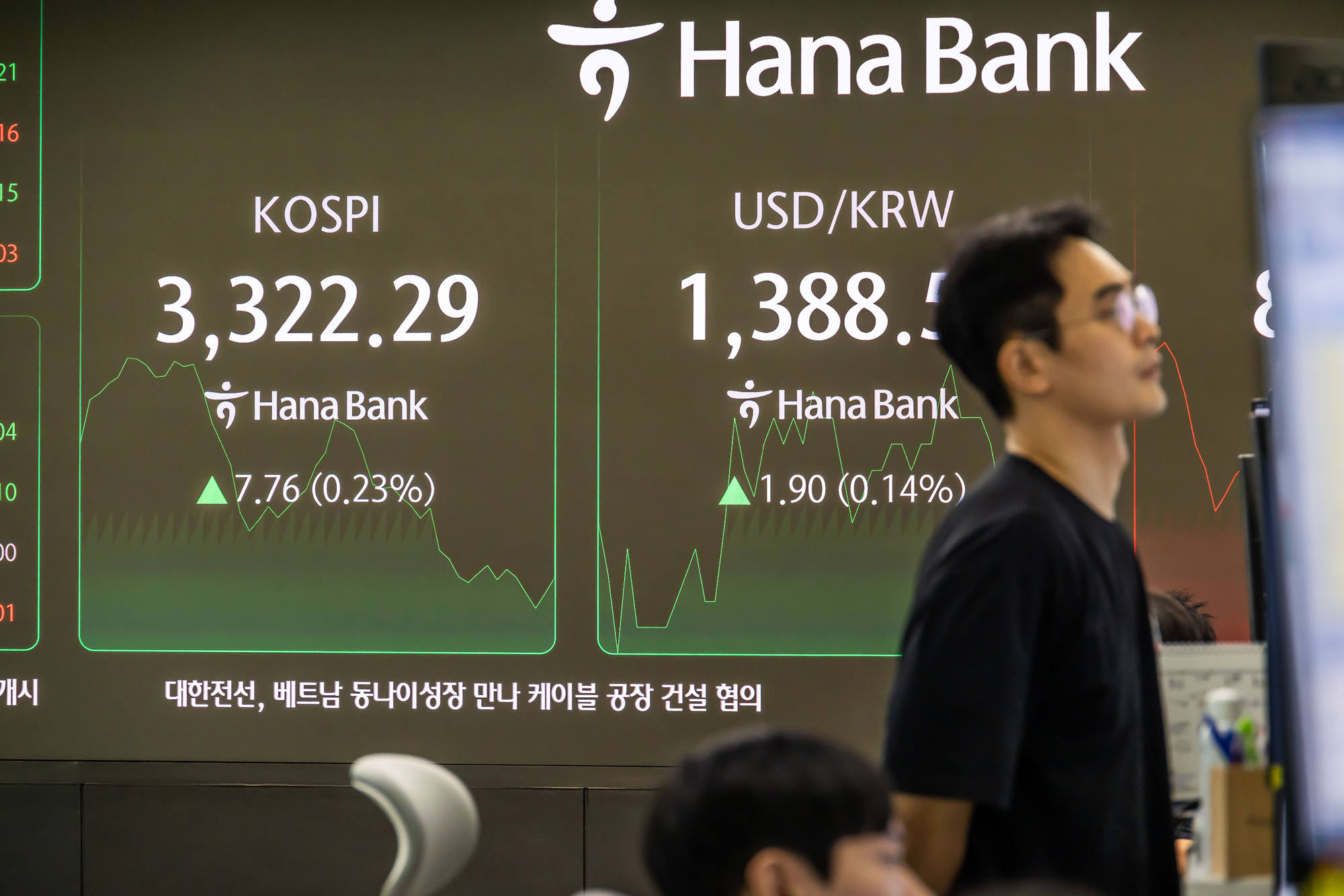 경제;주식;주가;코스피;국장;하나은행딜링룸;코스피스케치;코스피3300선돌파;코스피최고치경신