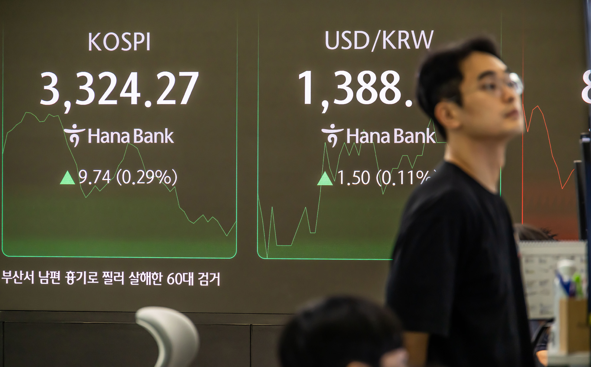 경제;주식;주가;코스피;국장;하나은행딜링룸;코스피스케치;코스피3300선돌파;코스피최고치경신