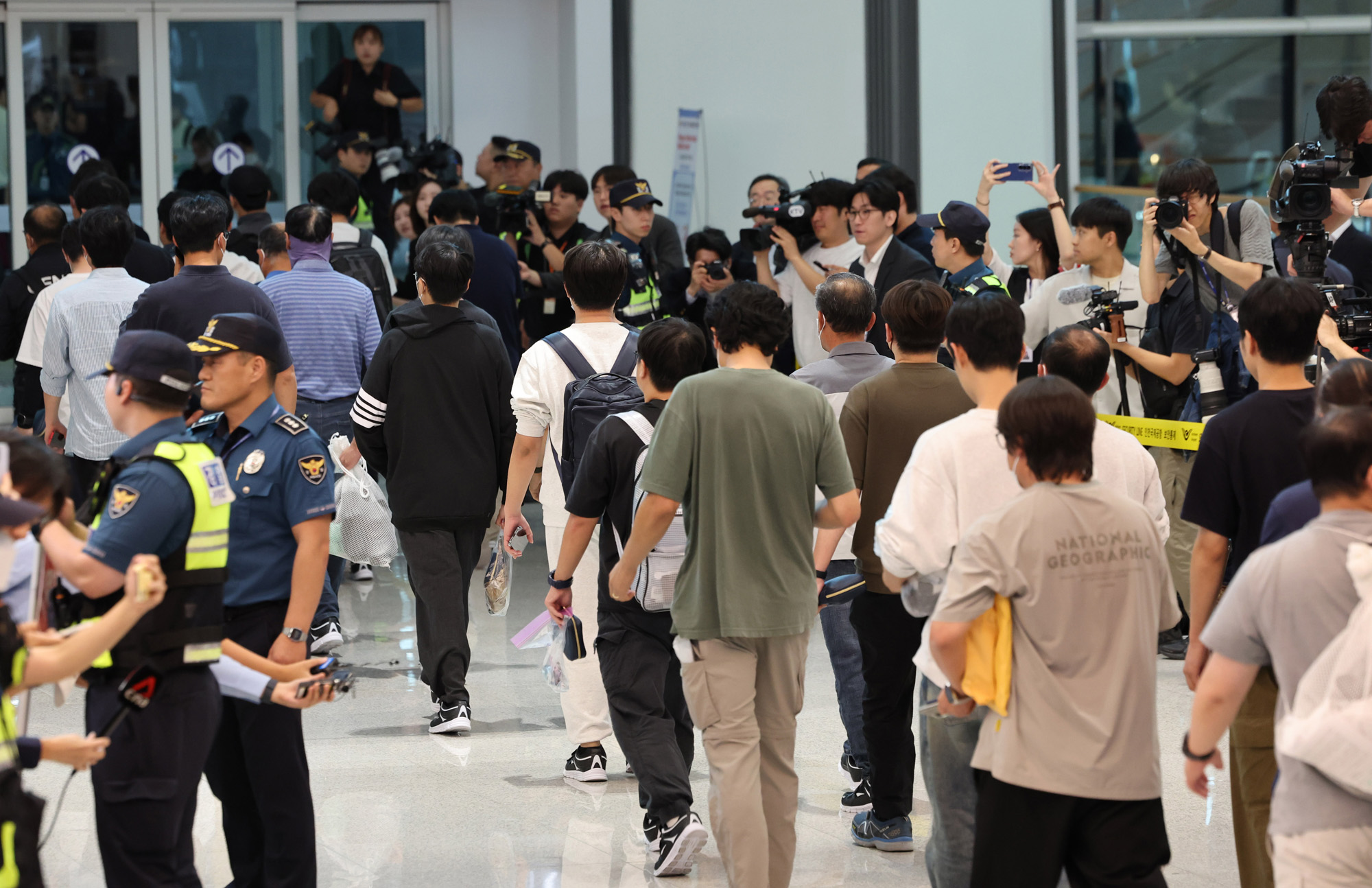 미국;포크스턴;이민세관단속국;구금시설;석방;현대차;LG에너지솔루션;배터리공장;구금한국인석방;인천공항;아틀란타