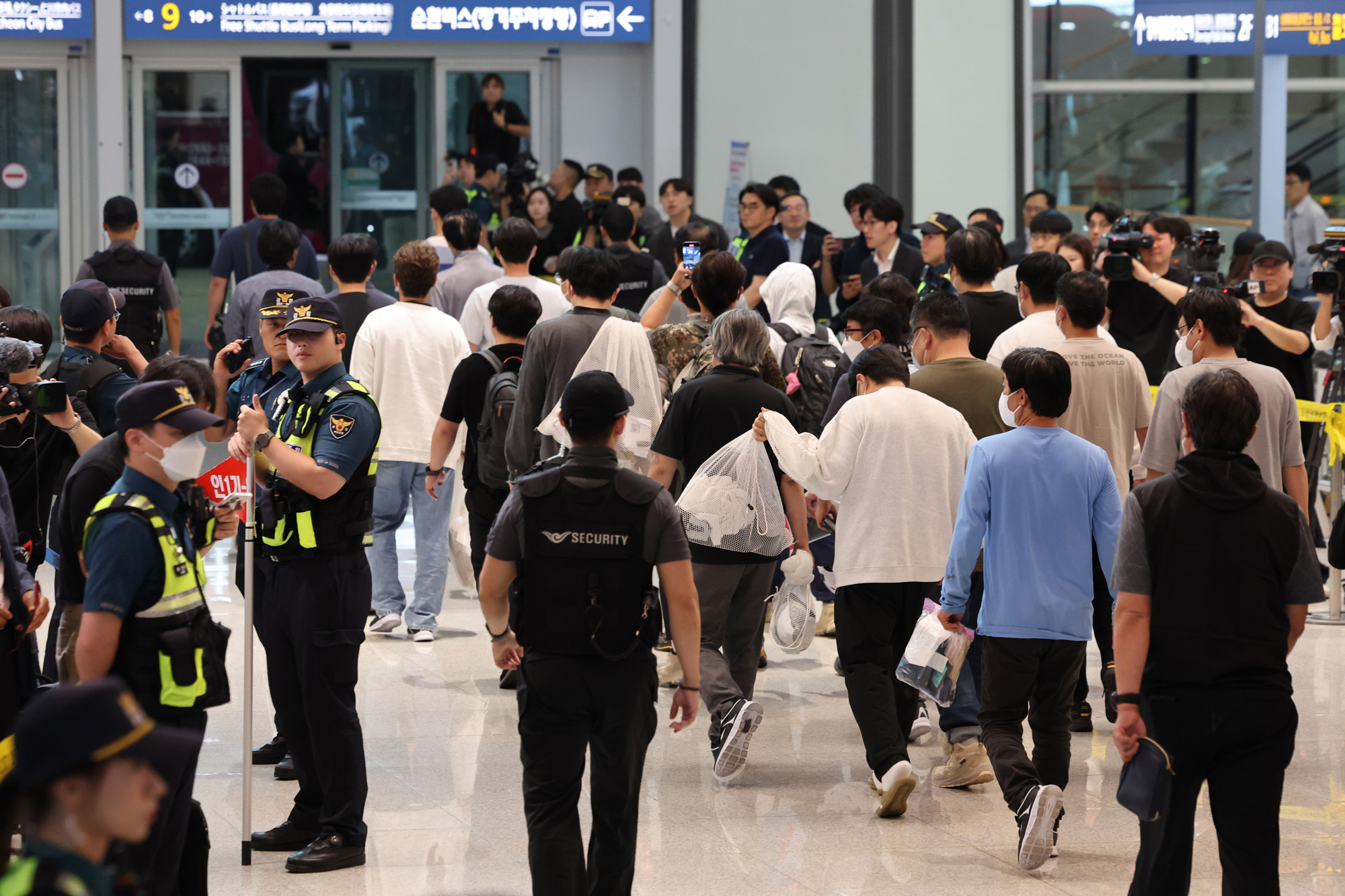 미국;포크스턴;이민세관단속국;구금시설;석방;현대차;LG에너지솔루션;배터리공장;구금한국인석방;인천공항;아틀란타