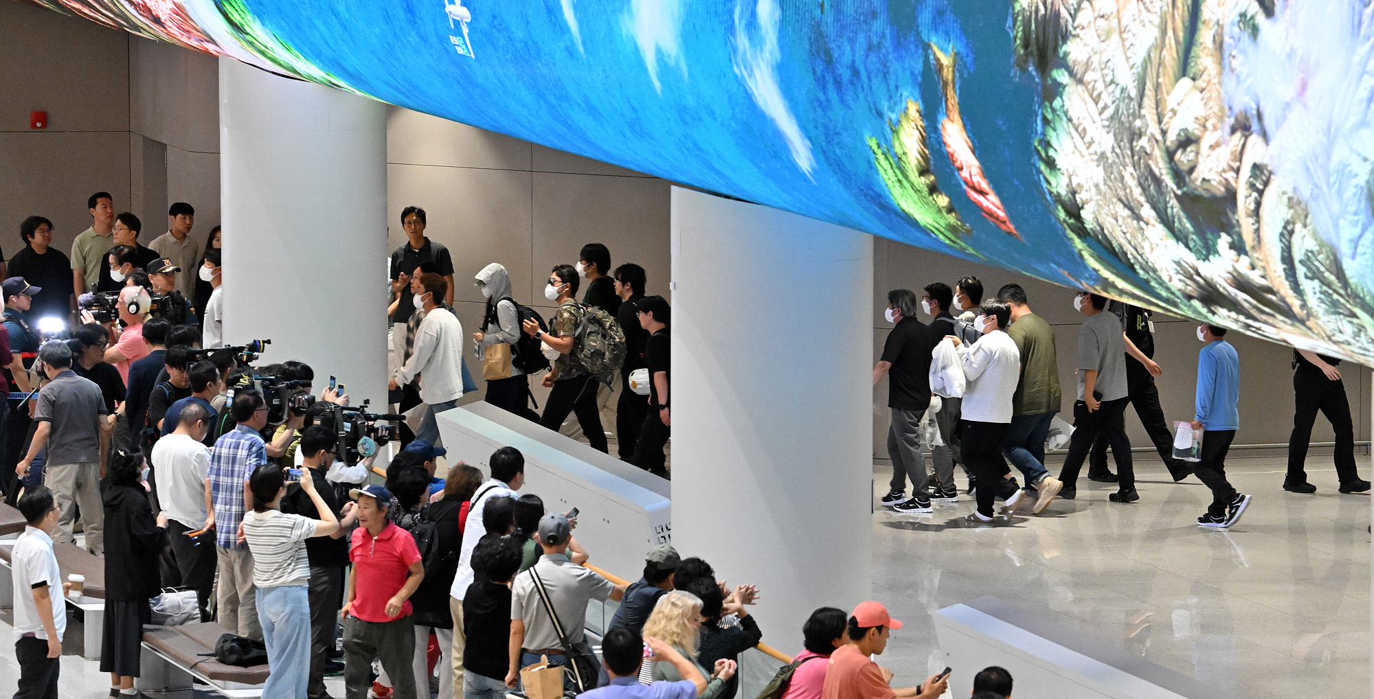 미국;포크스턴;이민세관단속국;구금시설;석방;현대차;LG에너지솔루션;배터리공장;구금한국인석방;인천공항;아틀란타