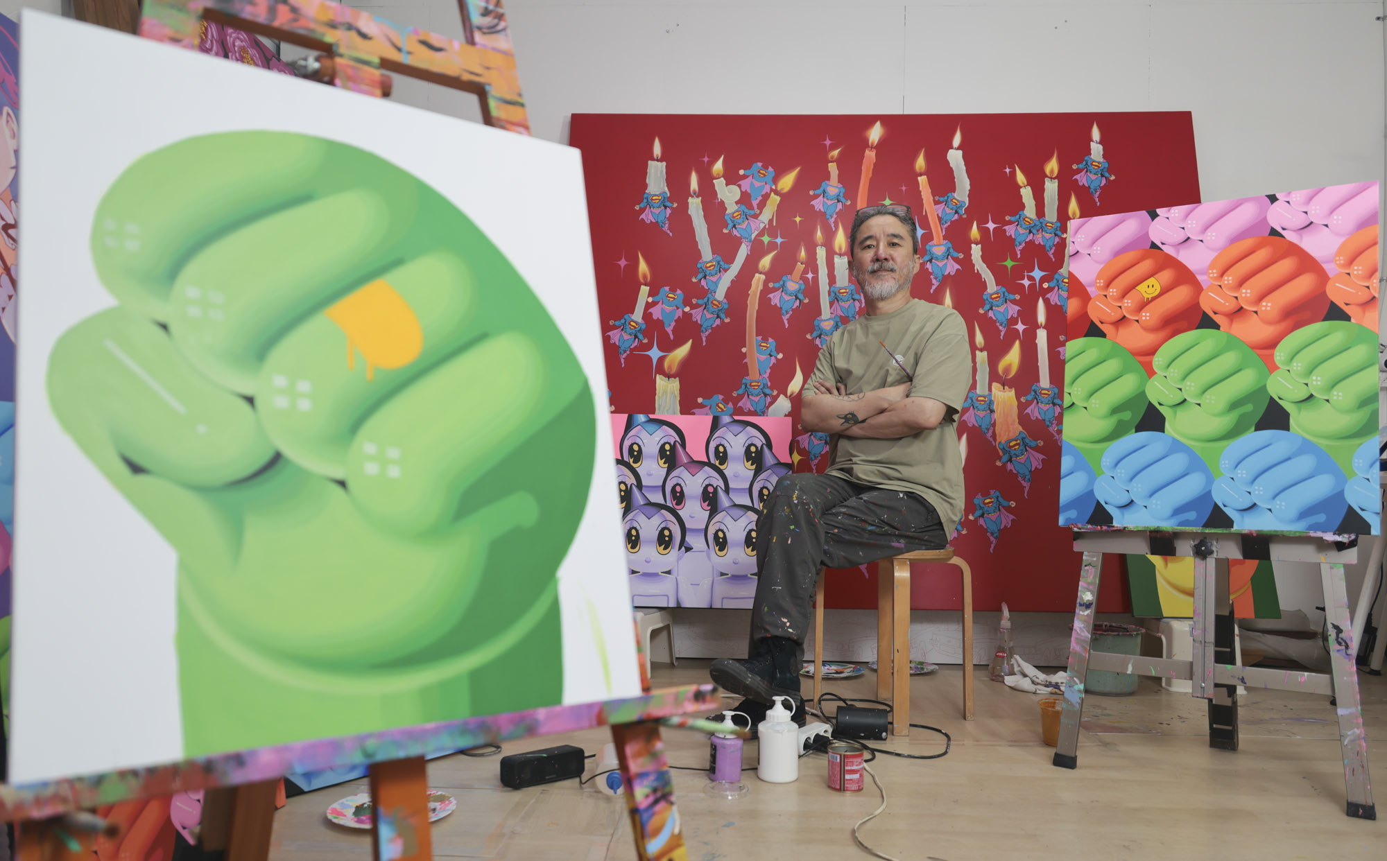 김인;김인작가;화가;아티스트;그림;한국미슬응원프로젝트;화가의방