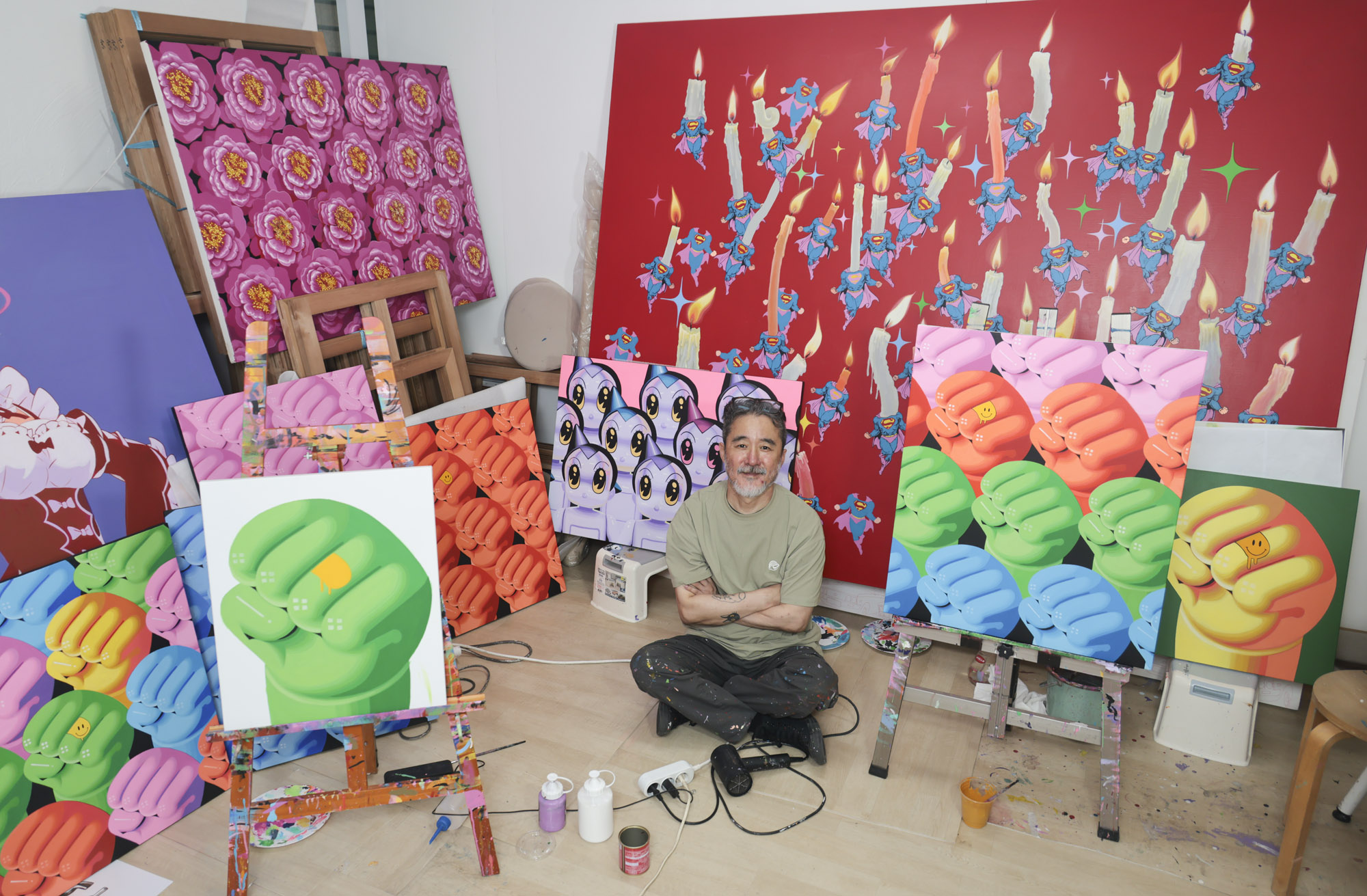 김인;김인작가;화가;아티스트;그림;한국미슬응원프로젝트;화가의방