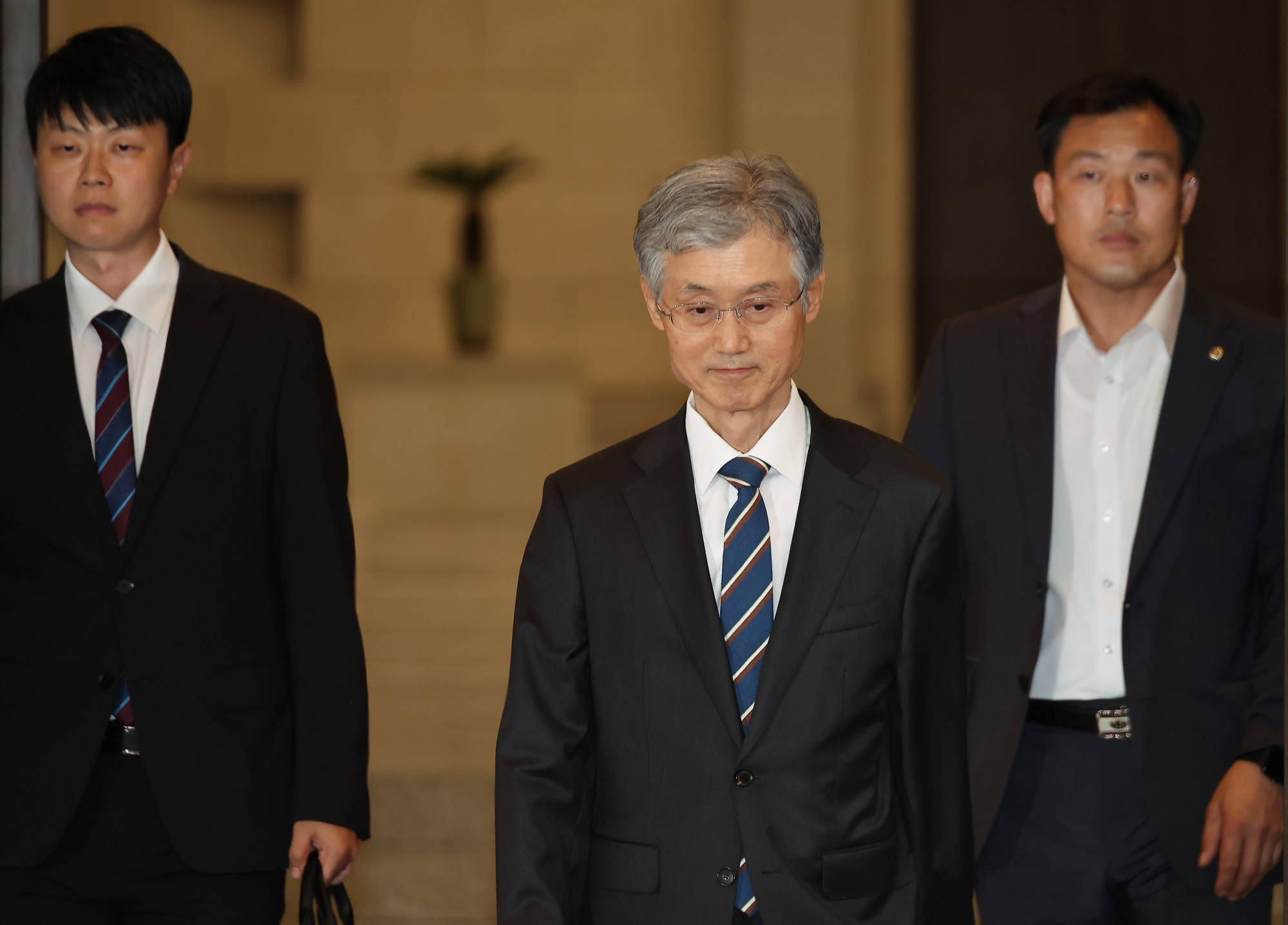 조희대 대법원장 대법원 청사 퇴근