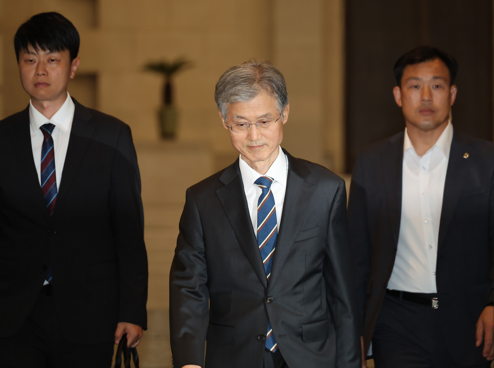 조희대 대법원장 대법원 청사 퇴근