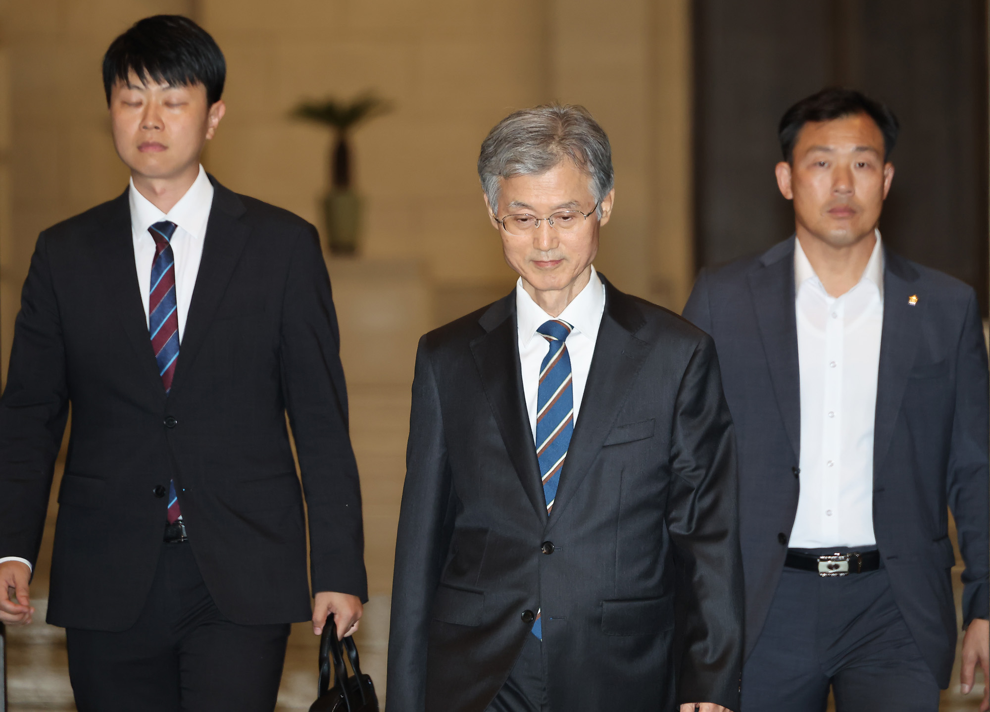 조희대 대법원장 대법원 청사 퇴근