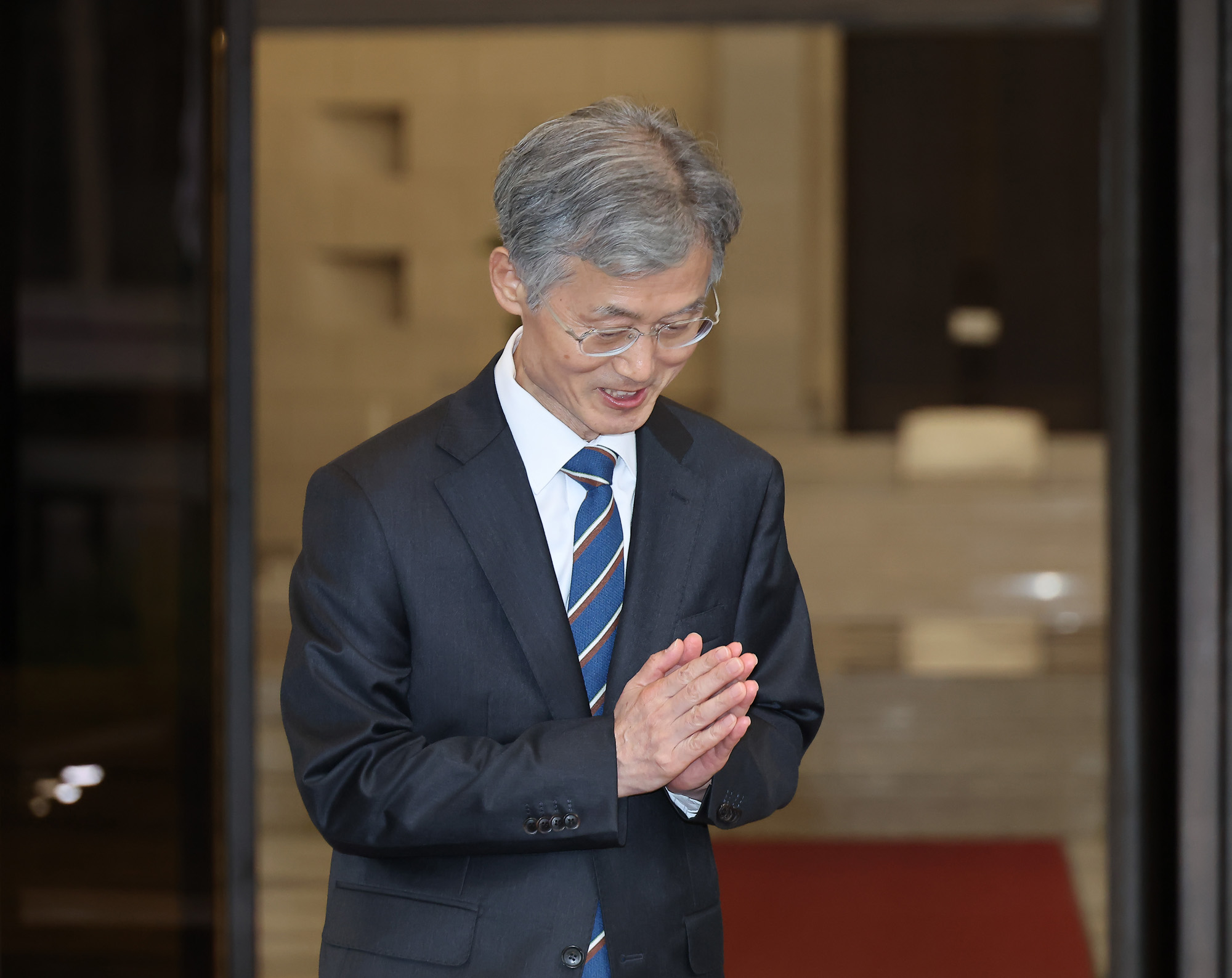 조희대 대법원장 대법원 청사 퇴근