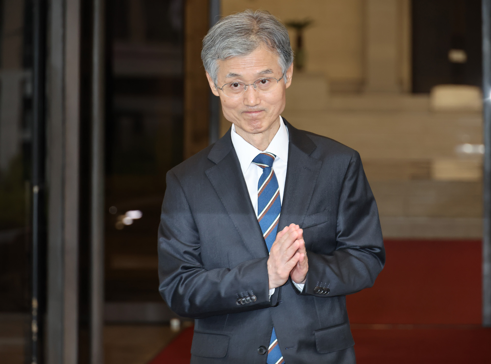 조희대 대법원장 대법원 청사 퇴근