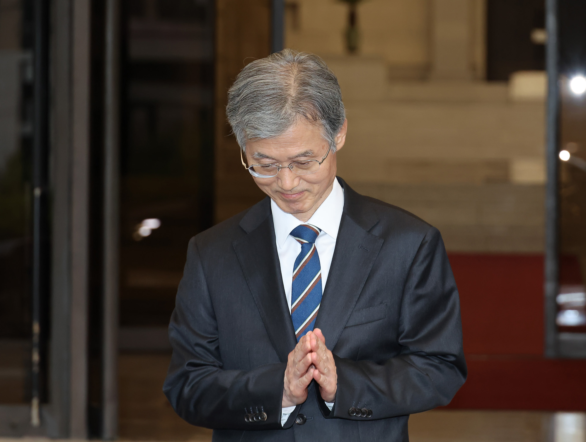 조희대 대법원장 대법원 청사 퇴근