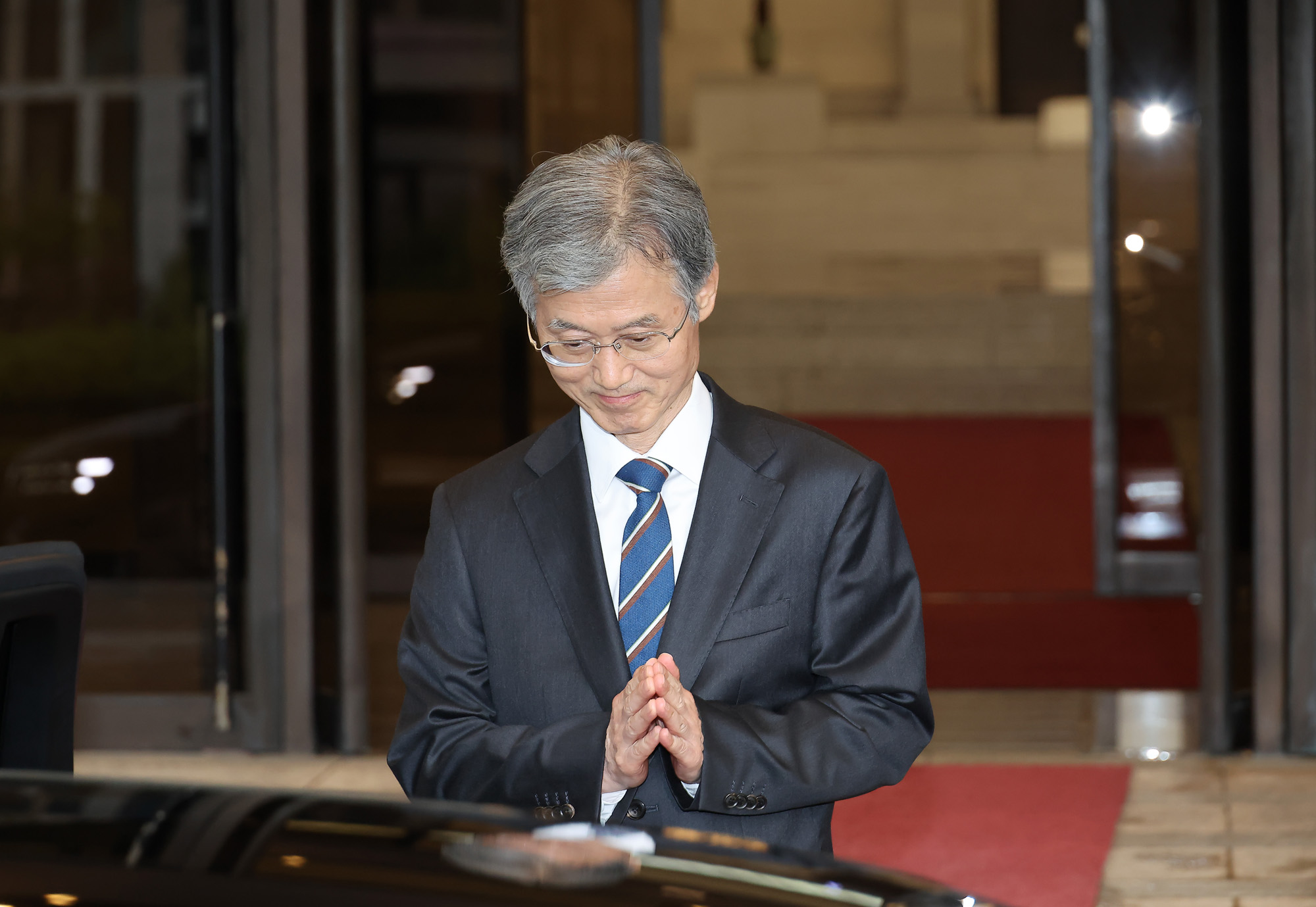 조희대 대법원장 대법원 청사 퇴근