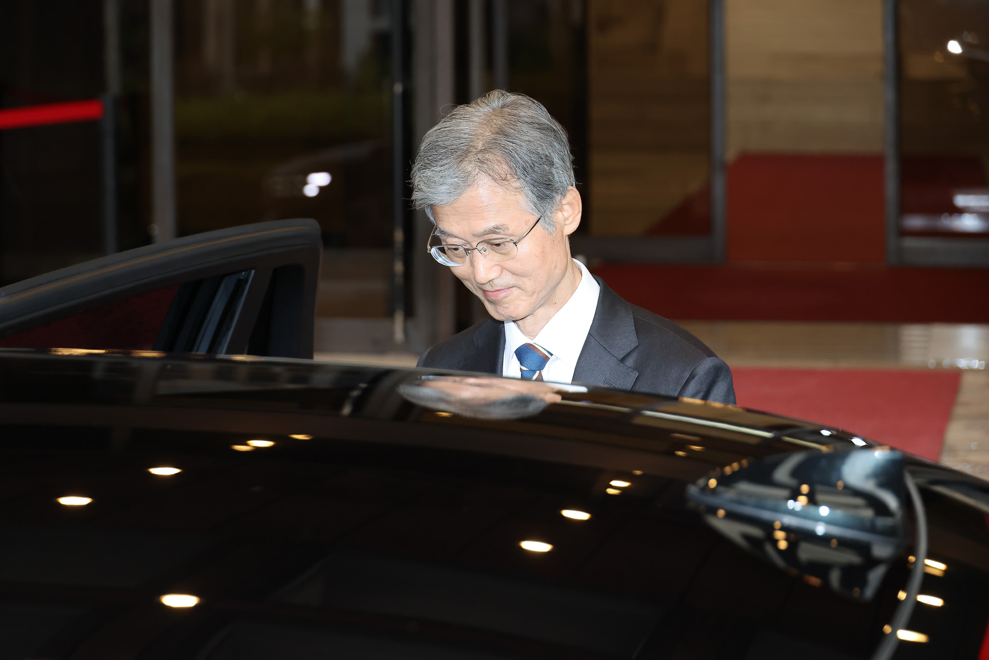 조희대 대법원장 대법원 청사 퇴근