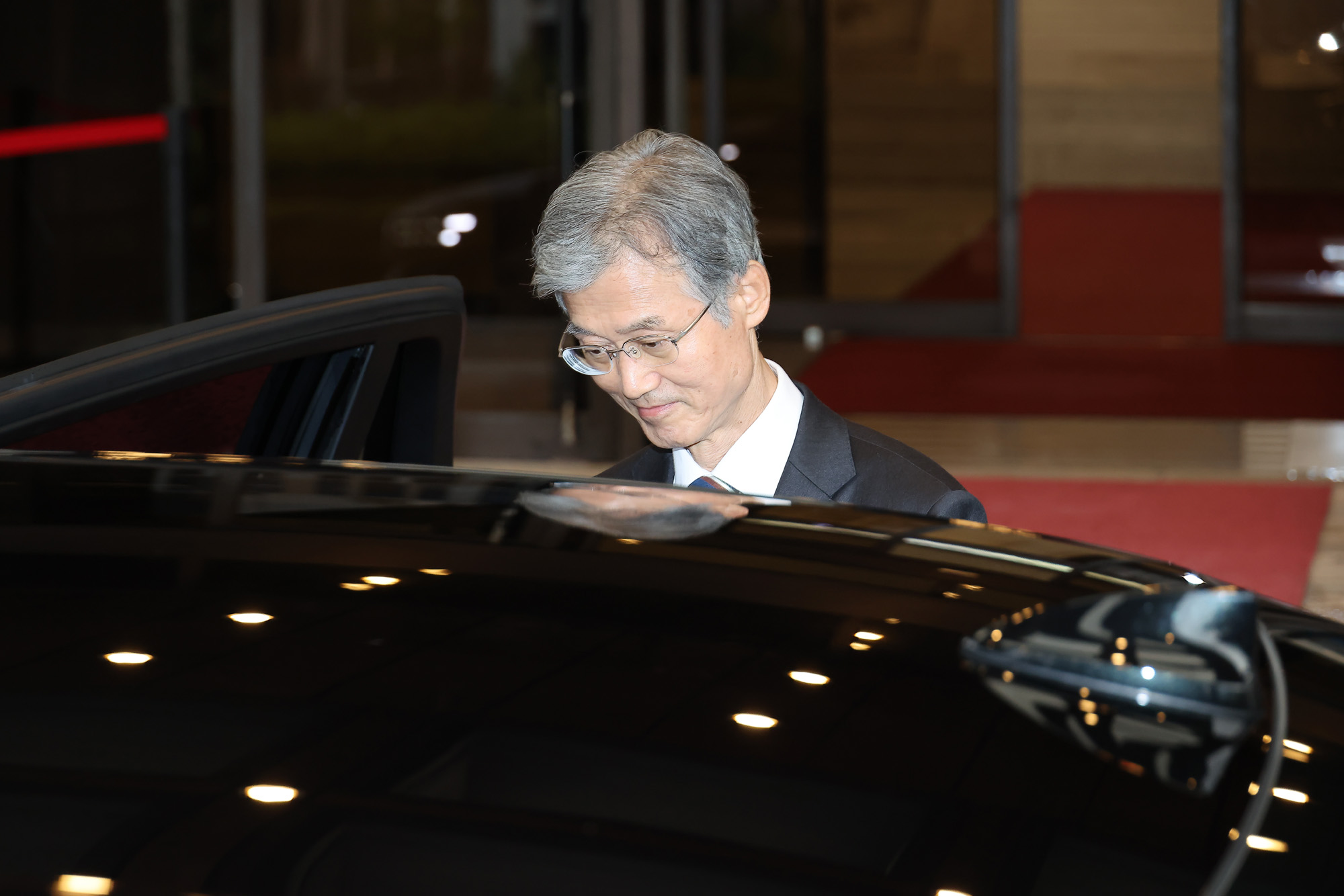 조희대 대법원장 대법원 청사 퇴근