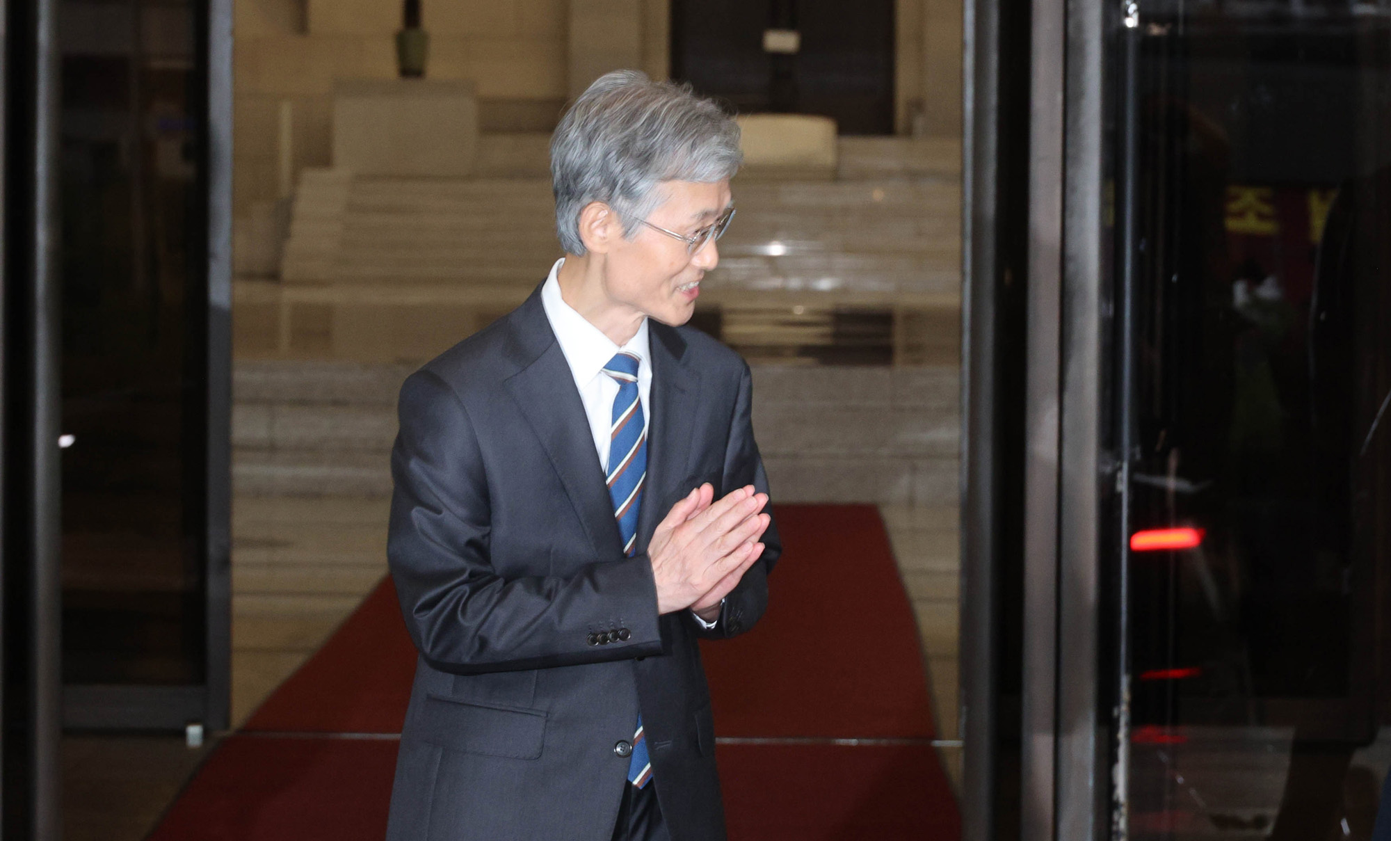 조희대 대법원장 대법원 청사 퇴근