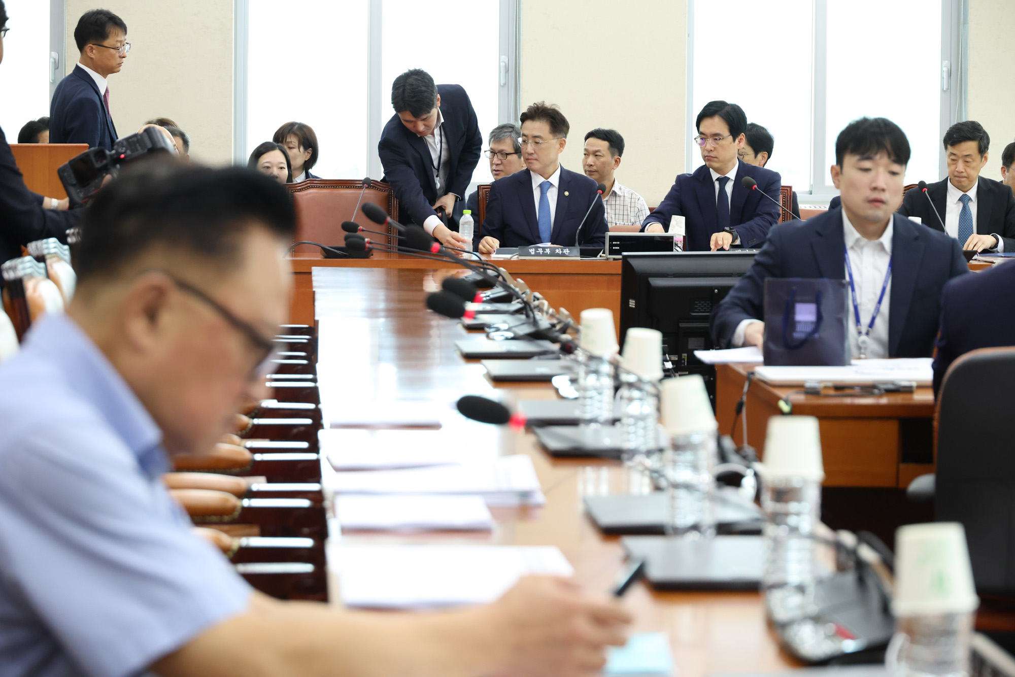 정치;국회;행정안전위원회법안심사제1소위;정부조직법;이진수 법무부차관;김민재 행안부차관