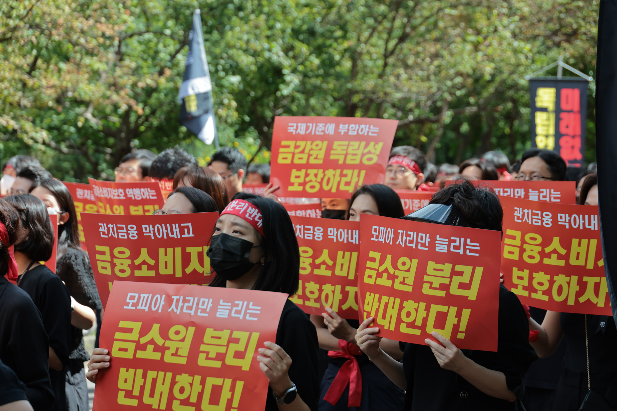 사회;집회;시위;금융감독원