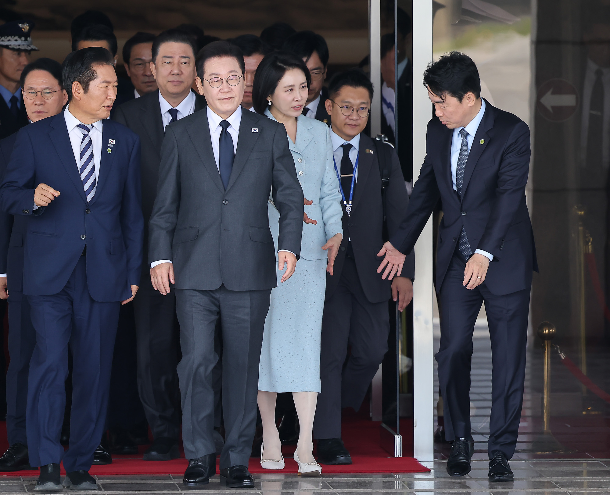이재명;대통령;유엔총회;출국;이재명;김혜경;성남