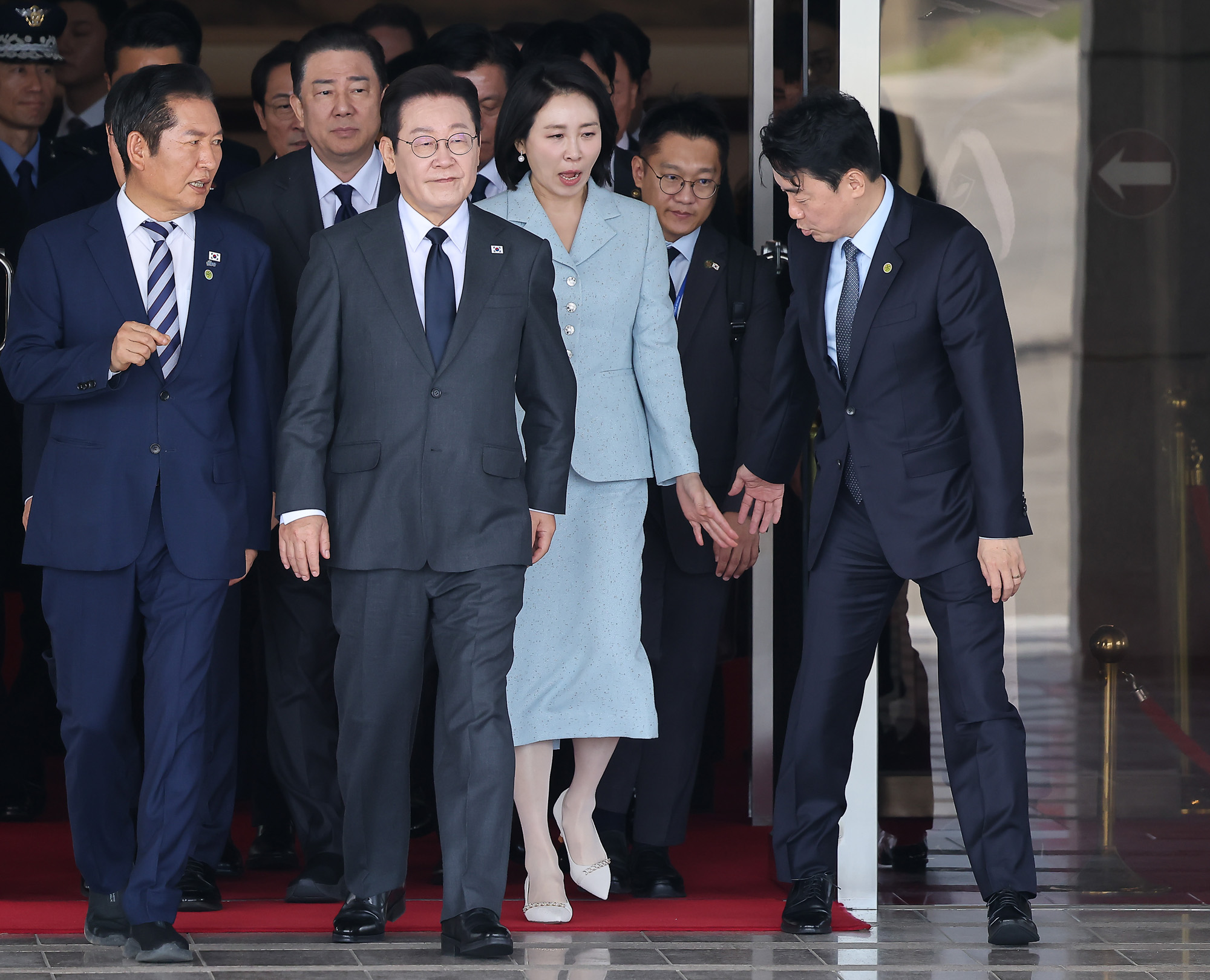 이재명;대통령;유엔총회;출국;이재명;김혜경;성남