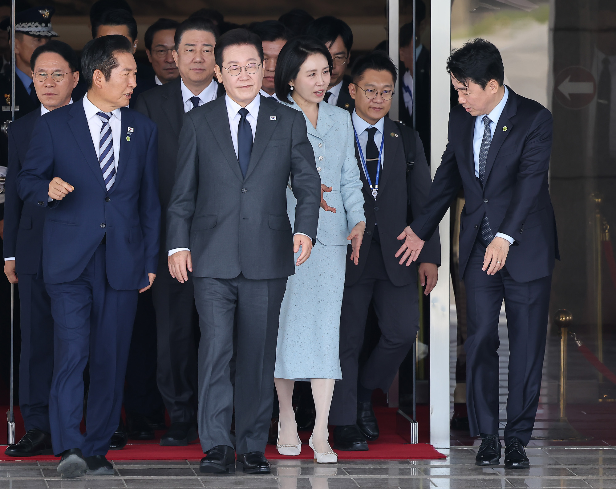 이재명;대통령;유엔총회;출국;이재명;김혜경;성남