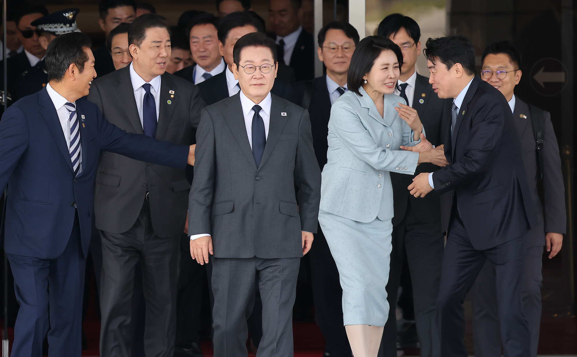 이재명;대통령;유엔총회;출국;이재명;김혜경;성남