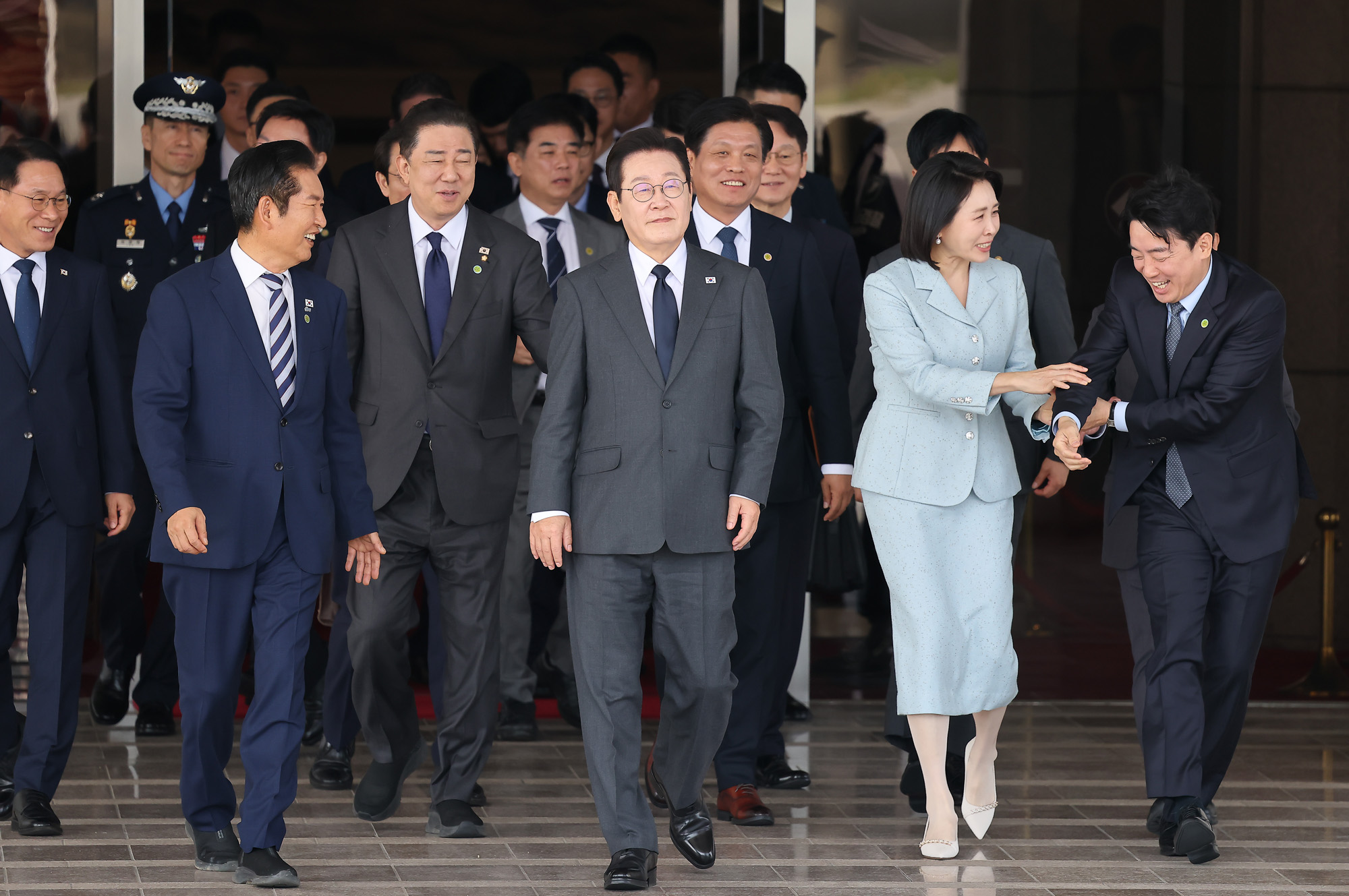 이재명;대통령;유엔총회;출국;이재명;김혜경;성남