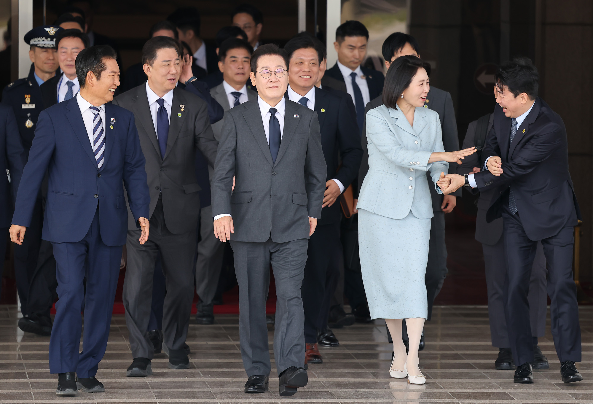 이재명;대통령;유엔총회;출국;이재명;김혜경;성남