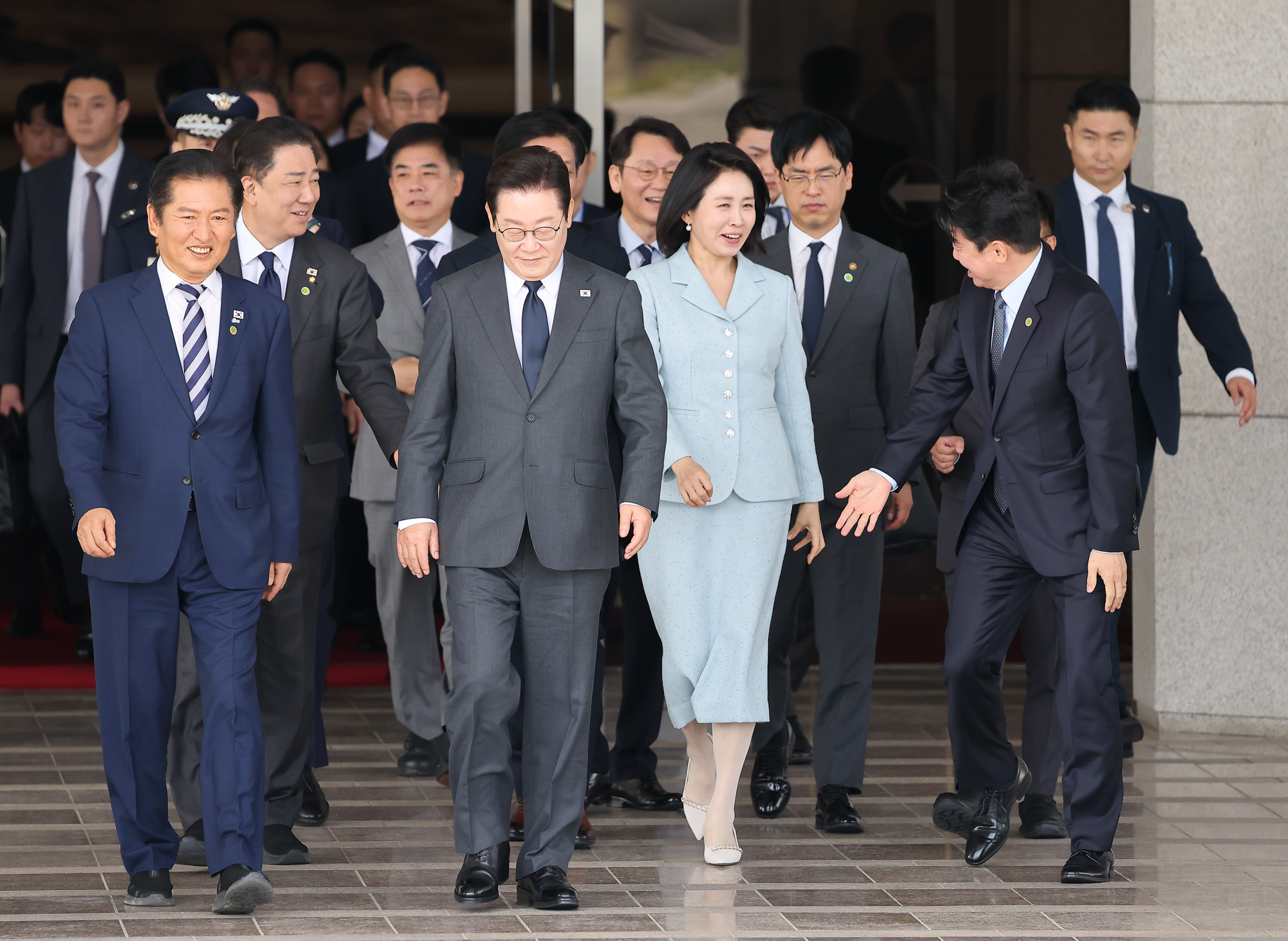 이재명;대통령;유엔총회;출국;이재명;김혜경;성남