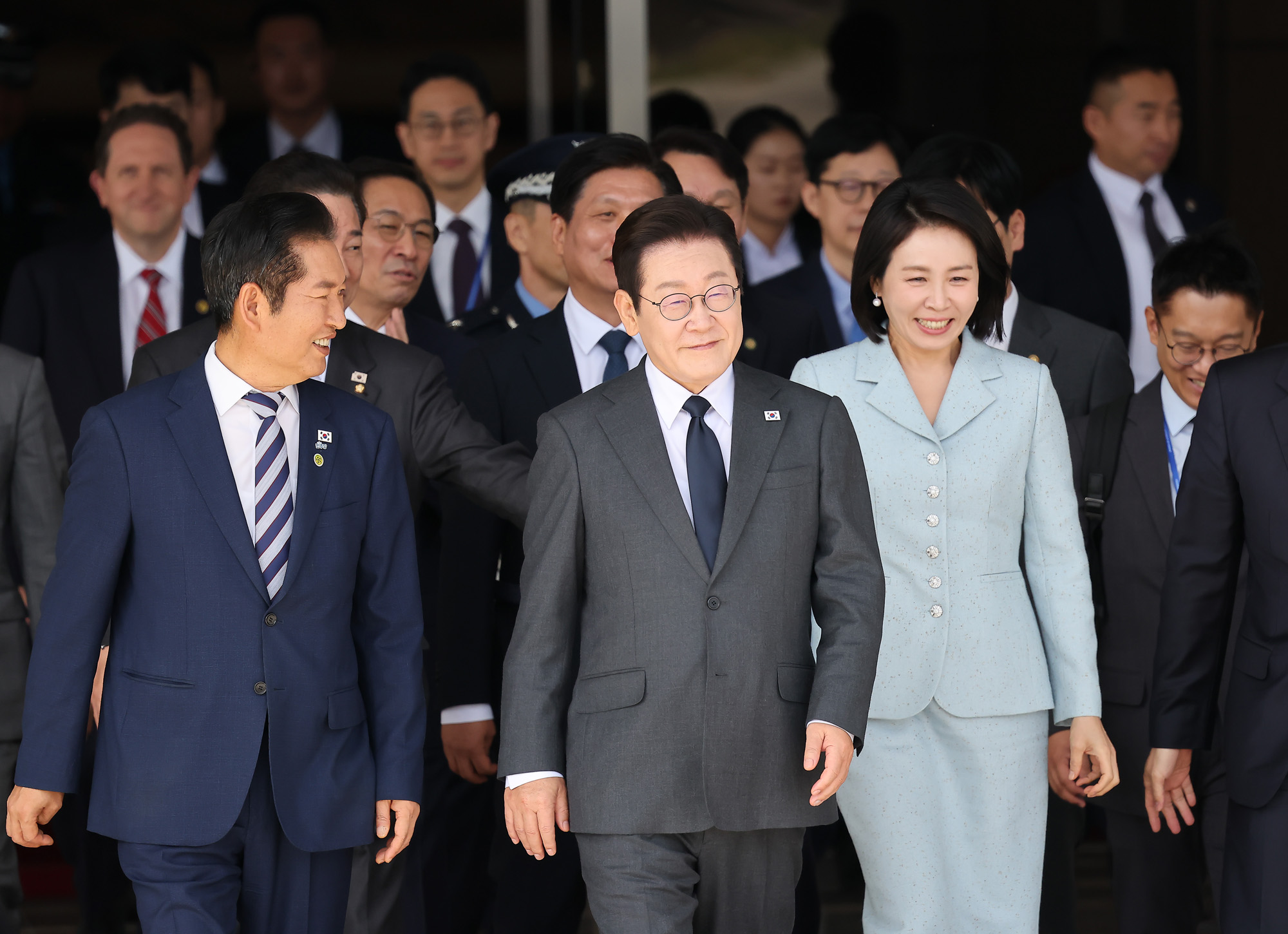 이재명;대통령;유엔총회;출국;이재명;김혜경;성남