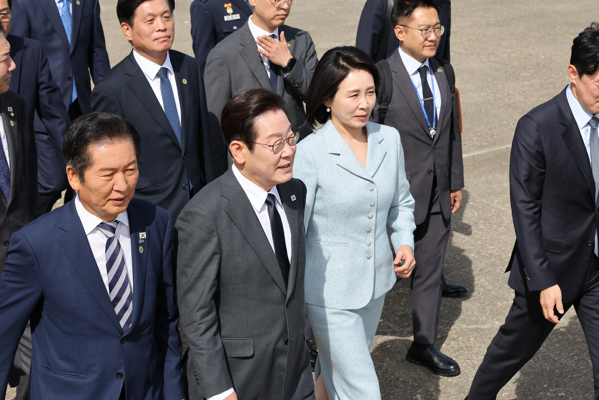이재명;대통령;유엔총회;출국;이재명;김혜경;성남