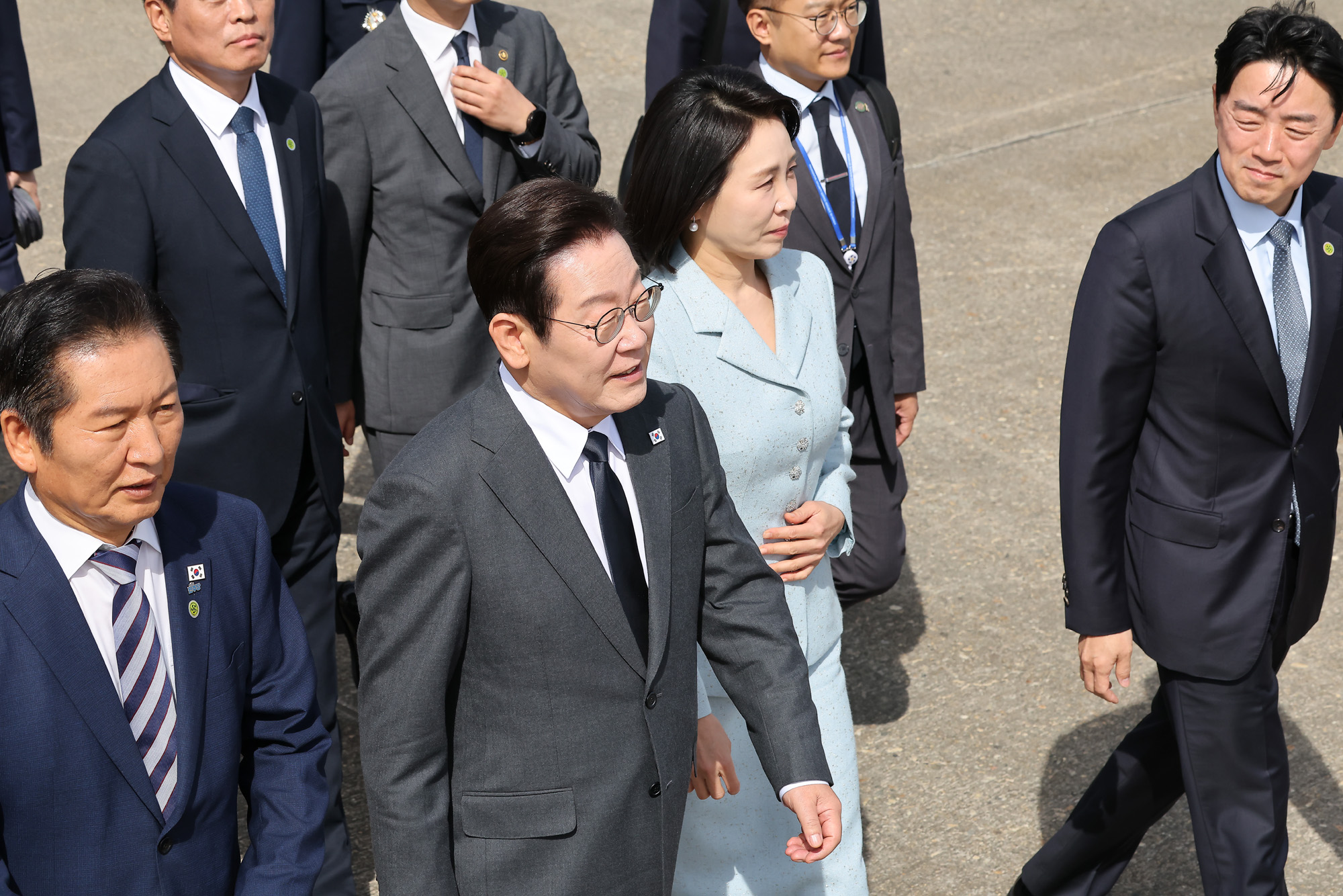 이재명;대통령;유엔총회;출국;이재명;김혜경;성남