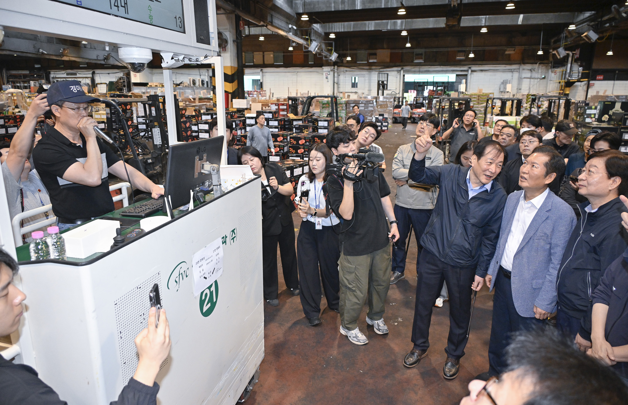 정치;국회;정청래;가락시장추석물가점검