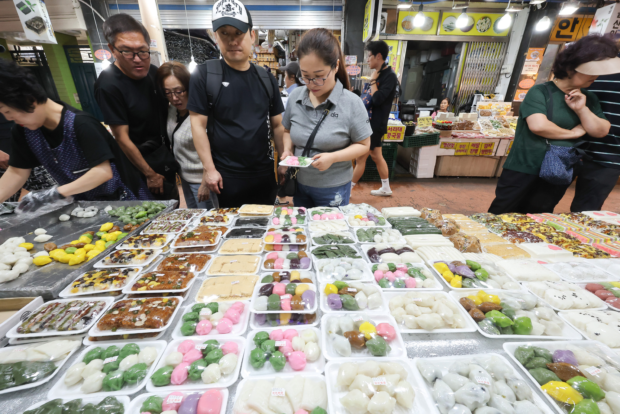재래시장;떡집;추석;떡방;송편;시장;못골;못골시장