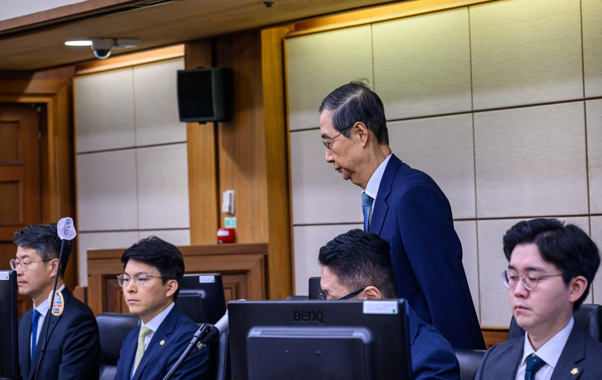 한덕수;국무총리;내란 우두머리 방조;위증;재판;서울중앙지법;서초구;이진관;형사합의33부;피고인;공판;출석