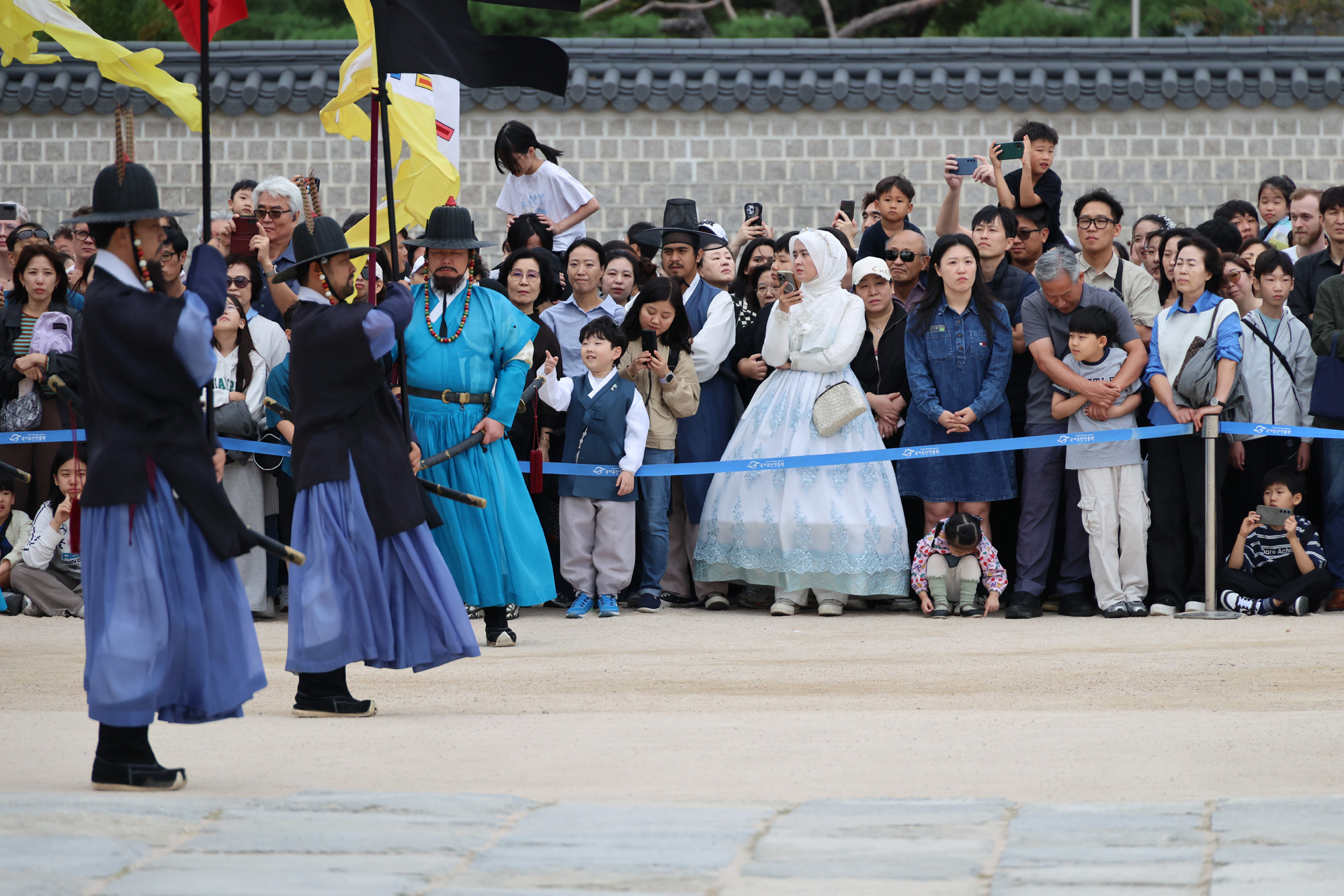 사회;추석연휴;경복궁;수문장교대식;경복궁관광객