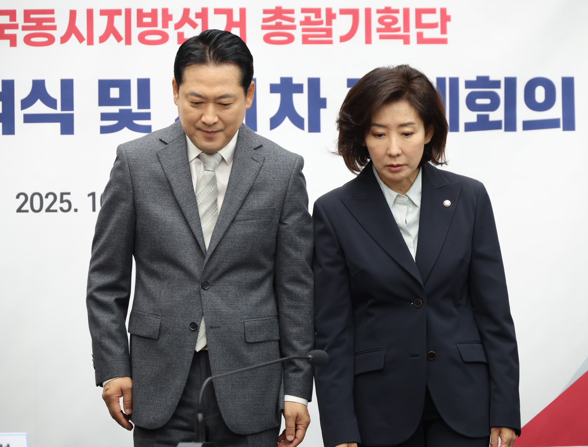 정치;국회;국민의힘지방선거총괄기획단;나경원;장동혁