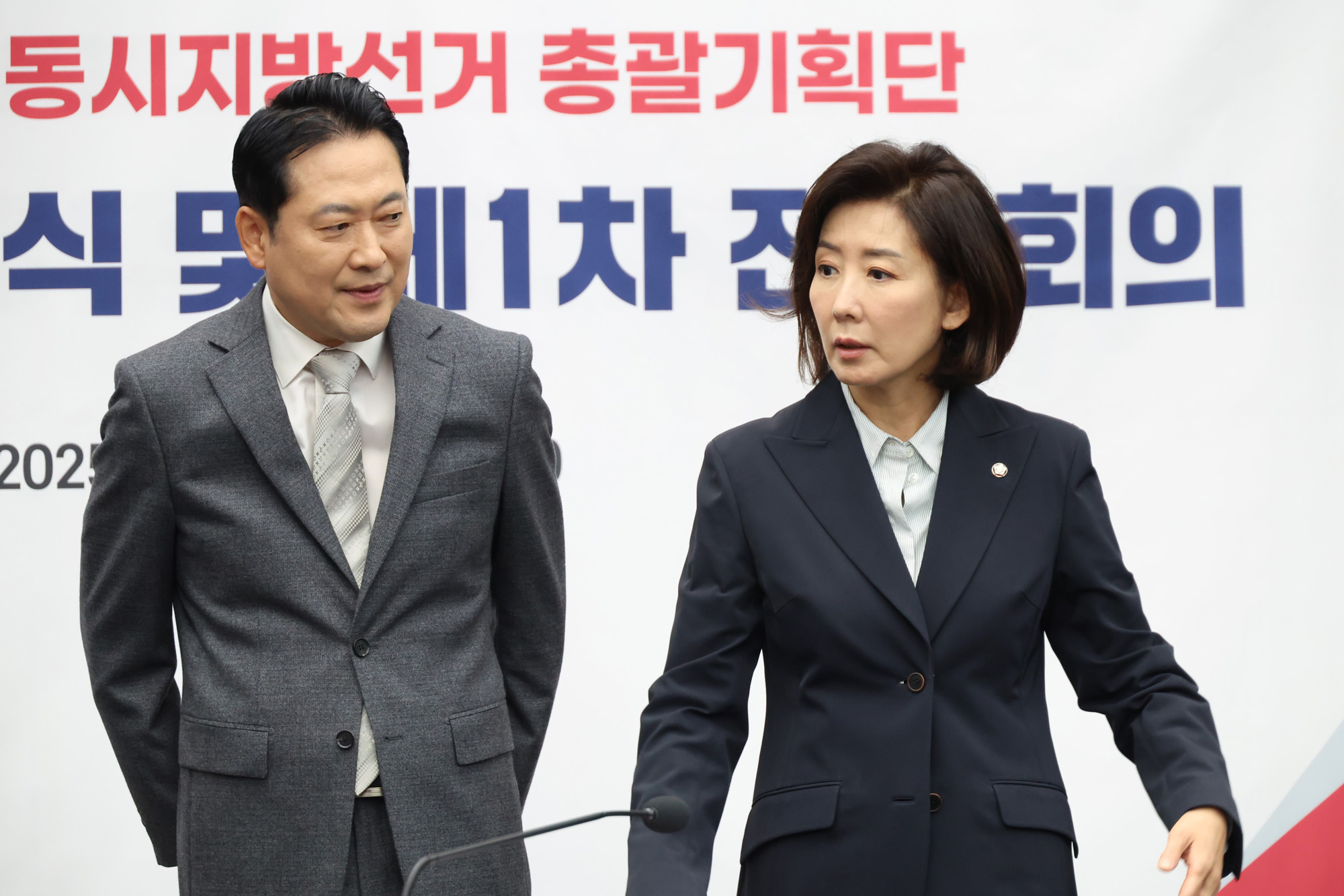 정치;국회;국민의힘지방선거총괄기획단;나경원;장동혁