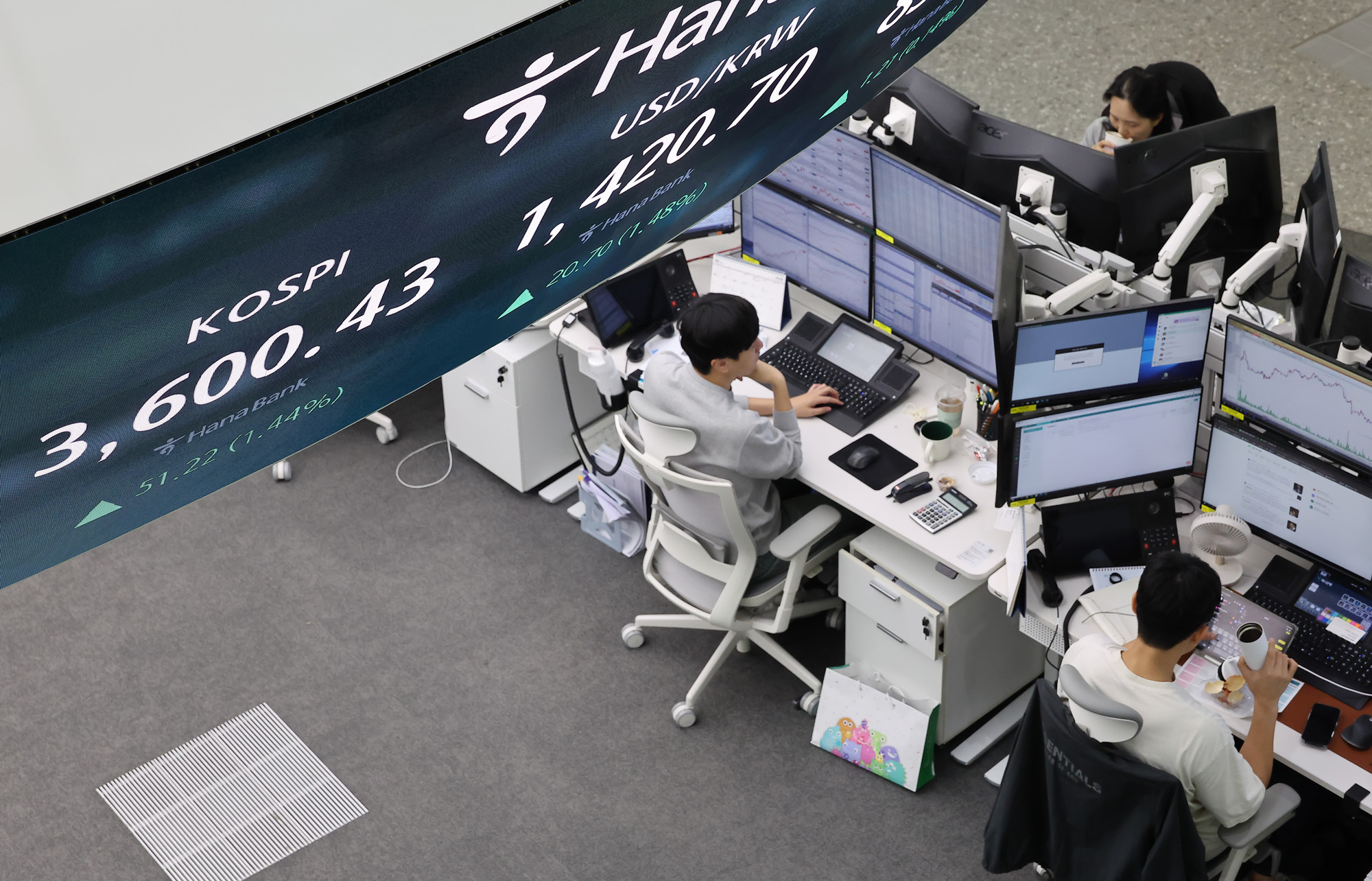 코스피;하나은행;딜링룸;환율;외환;증시;코스닥